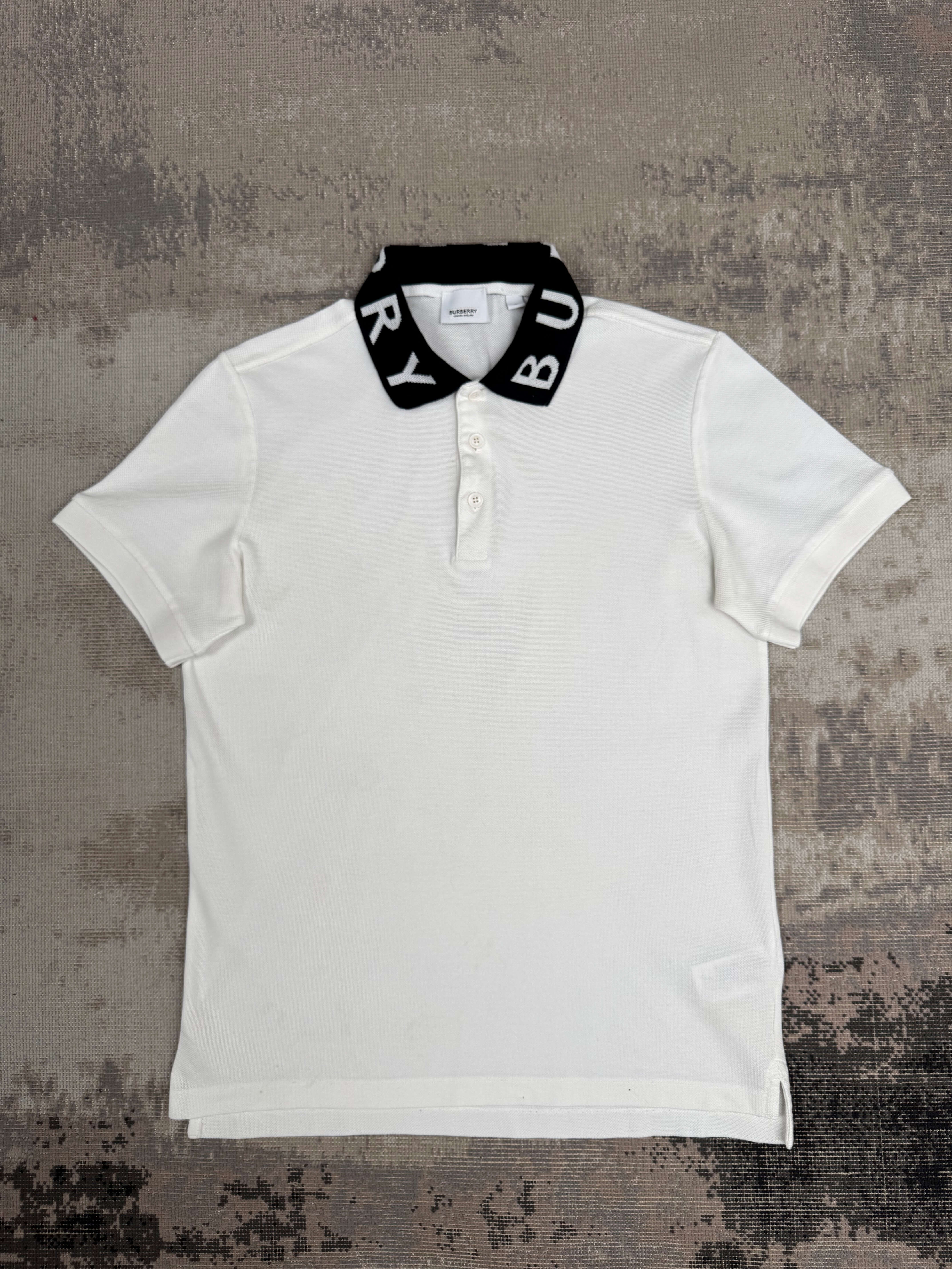 Burberry Ryland Collared Polo - White Burberry
