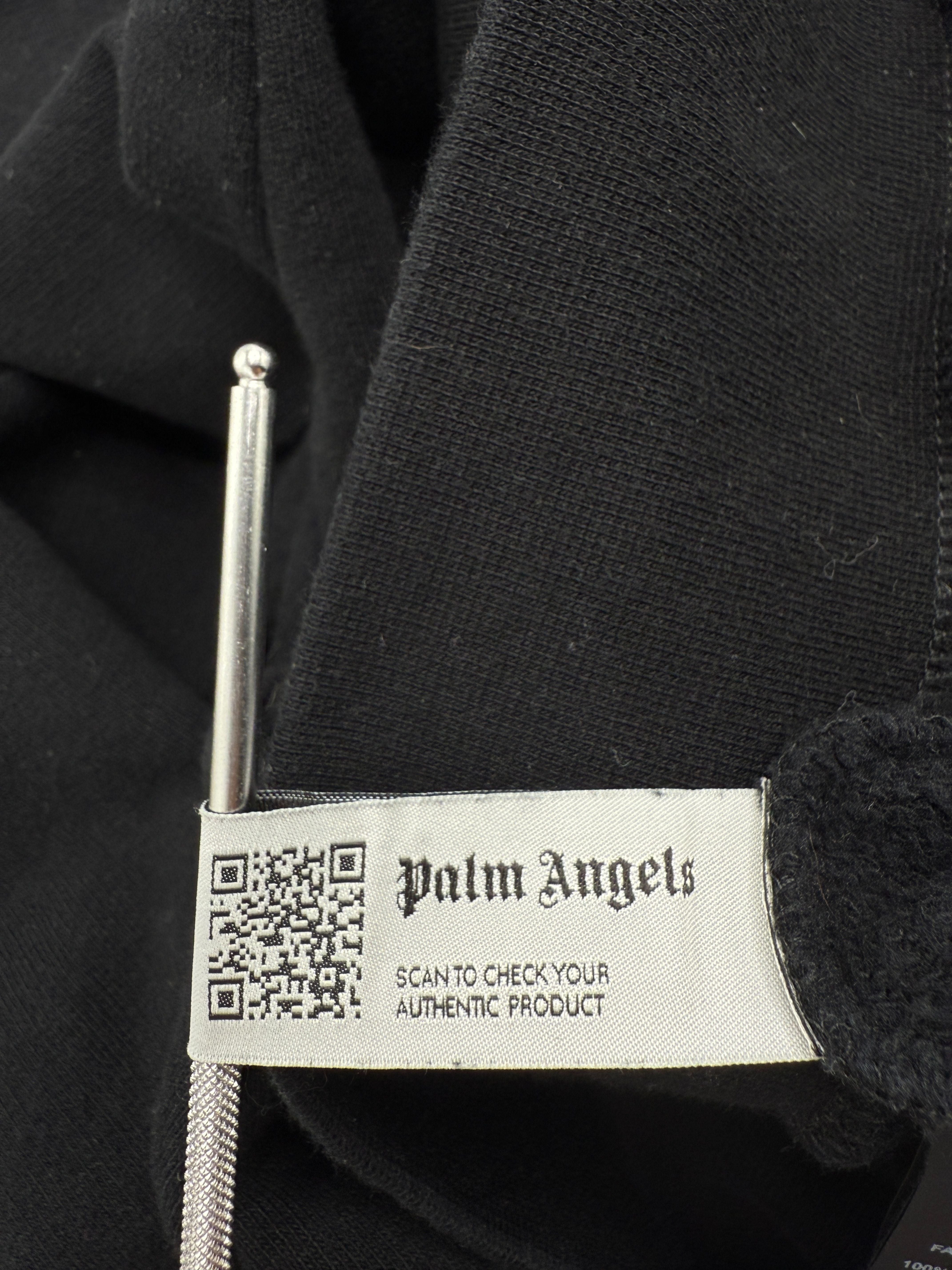Palm Angels Logo Hoodie - Black Palm Angels