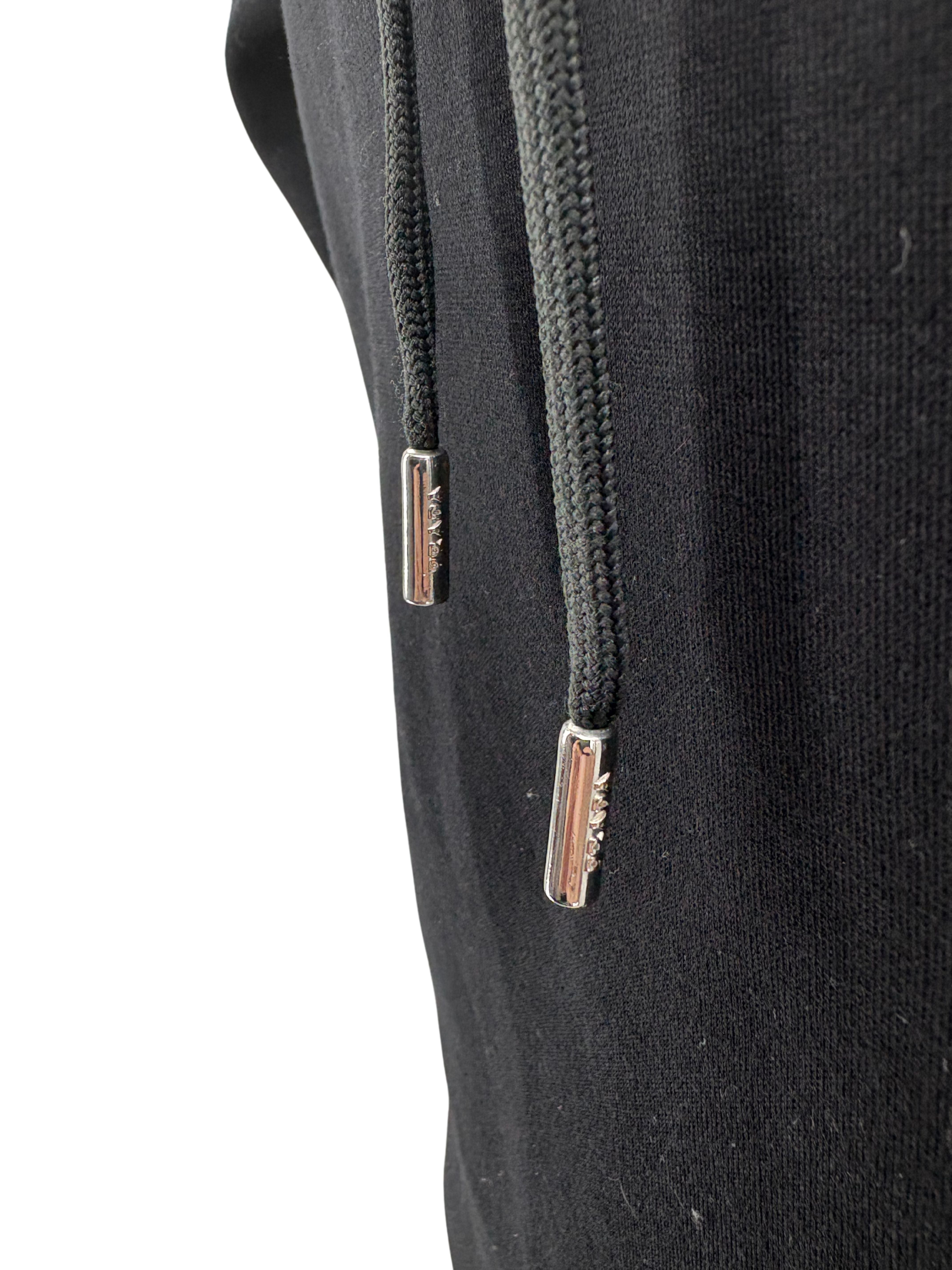 Prada Embossed Logo Hoodie - Black