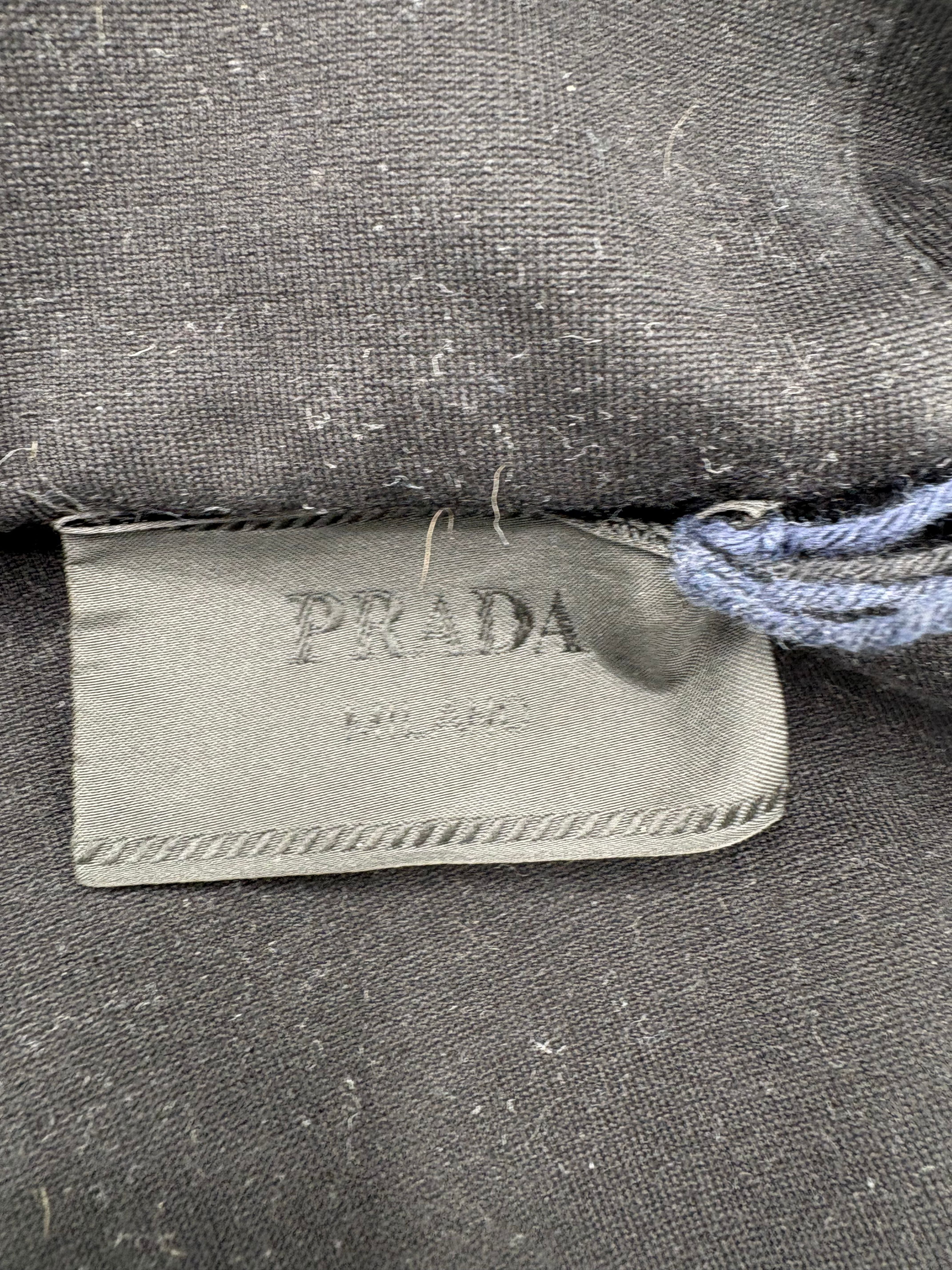 Prada Embossed Logo Hoodie - Black