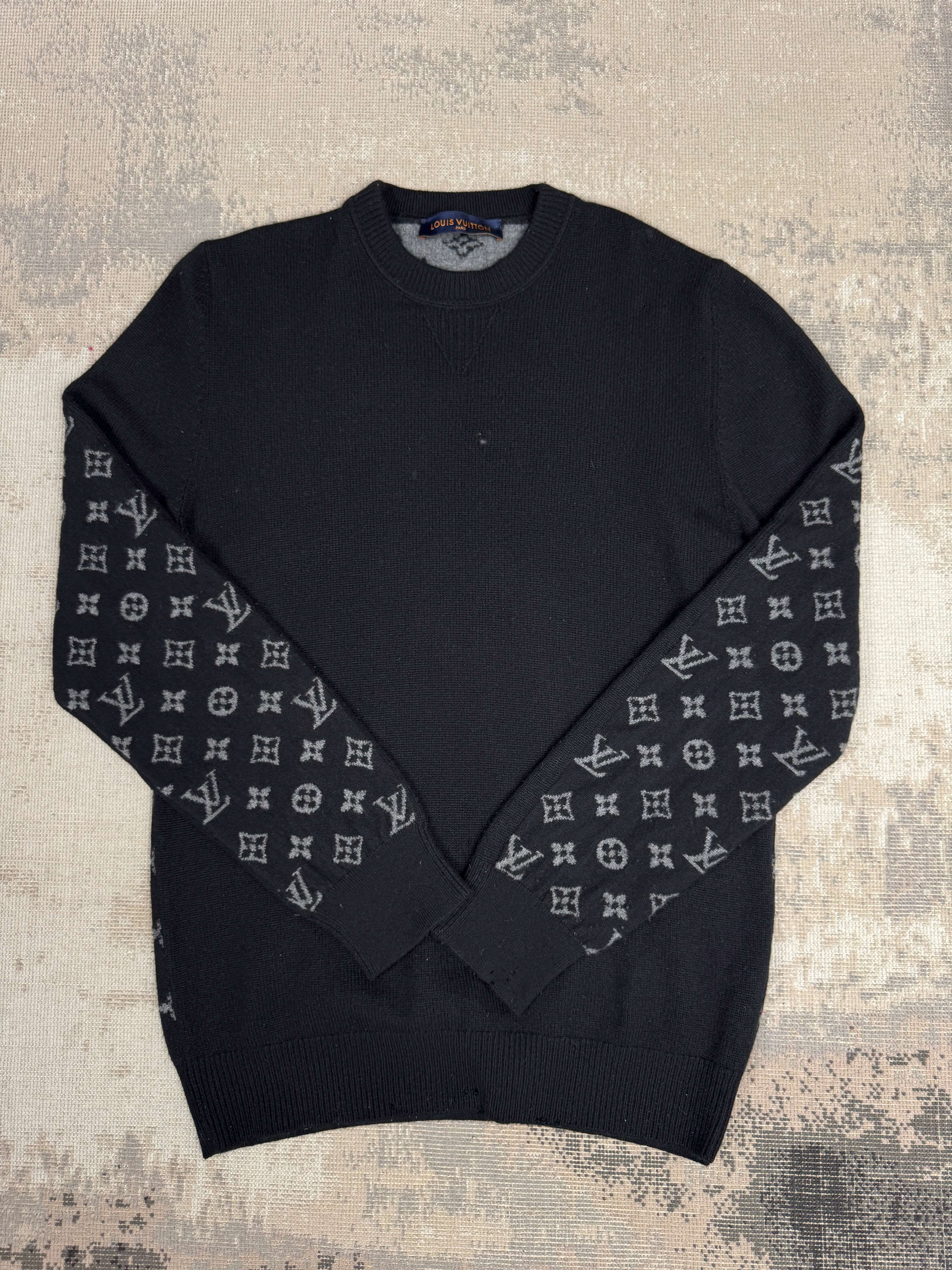 Louis Vuitton Half Monogram Cashmere Jumper - Black Louis Vuitton
