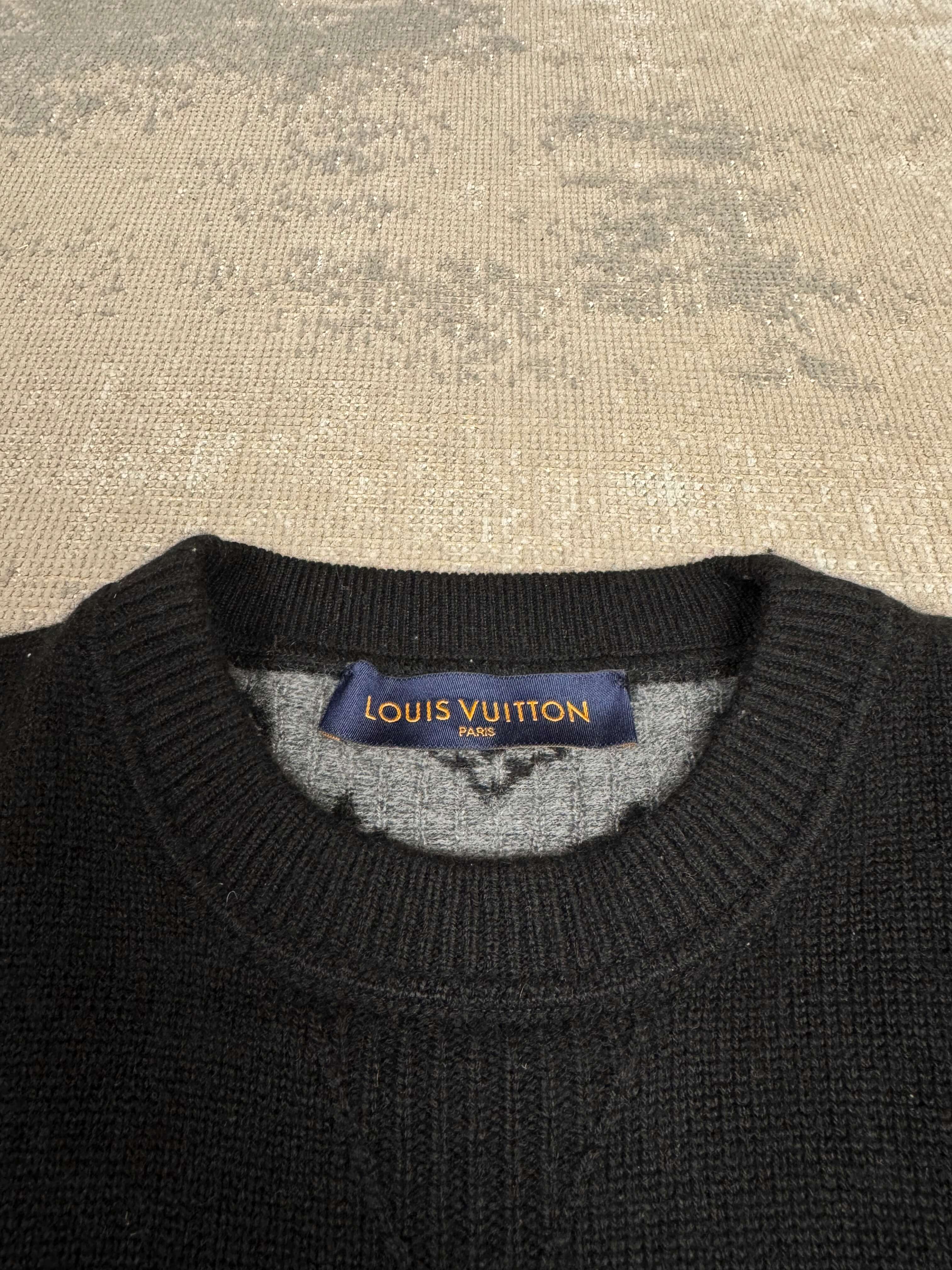Louis Vuitton Half Monogram Cashmere Jumper - Black Louis Vuitton