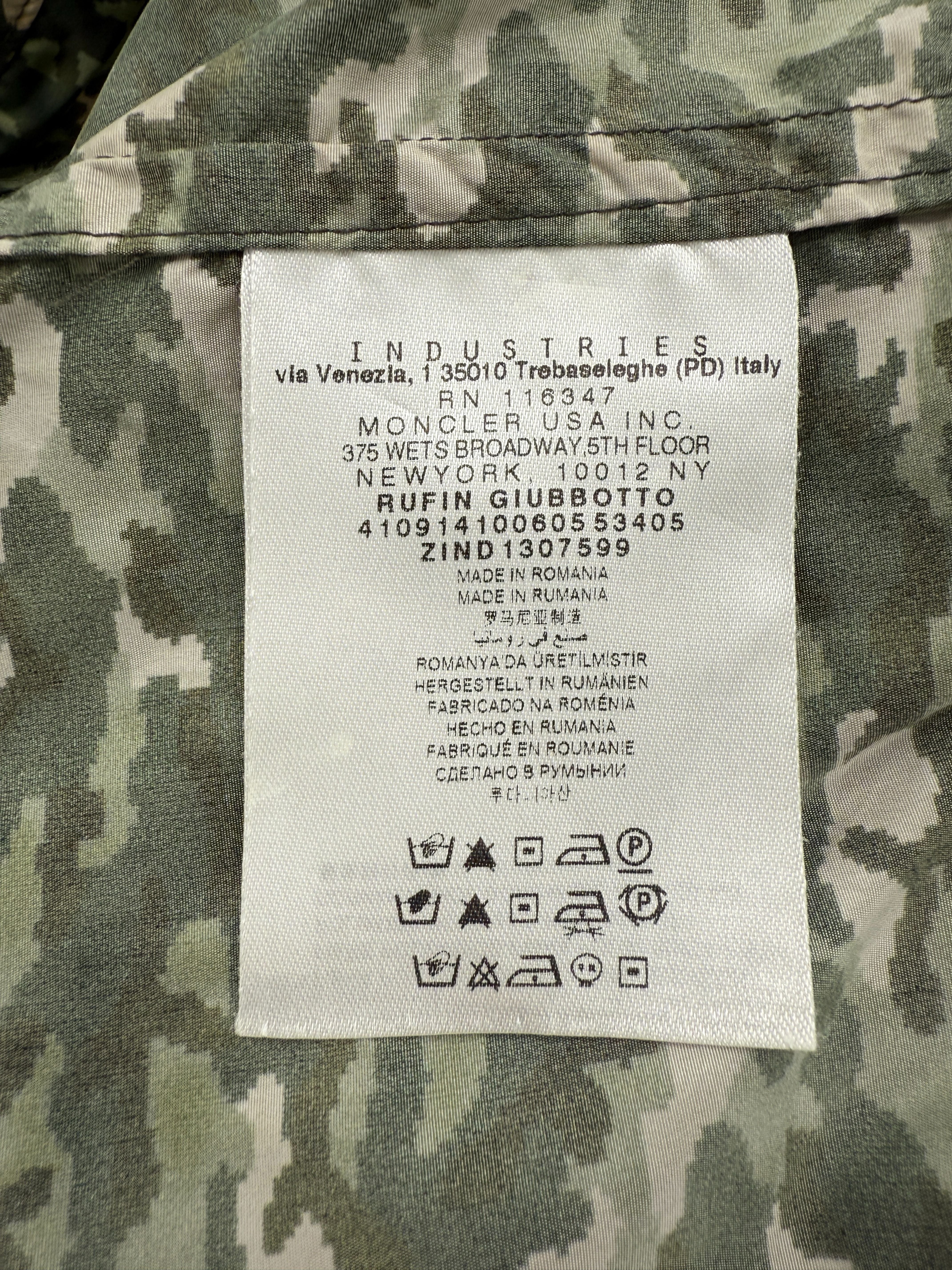 Moncler Rufin Windbreaker Jacket - Camouflage