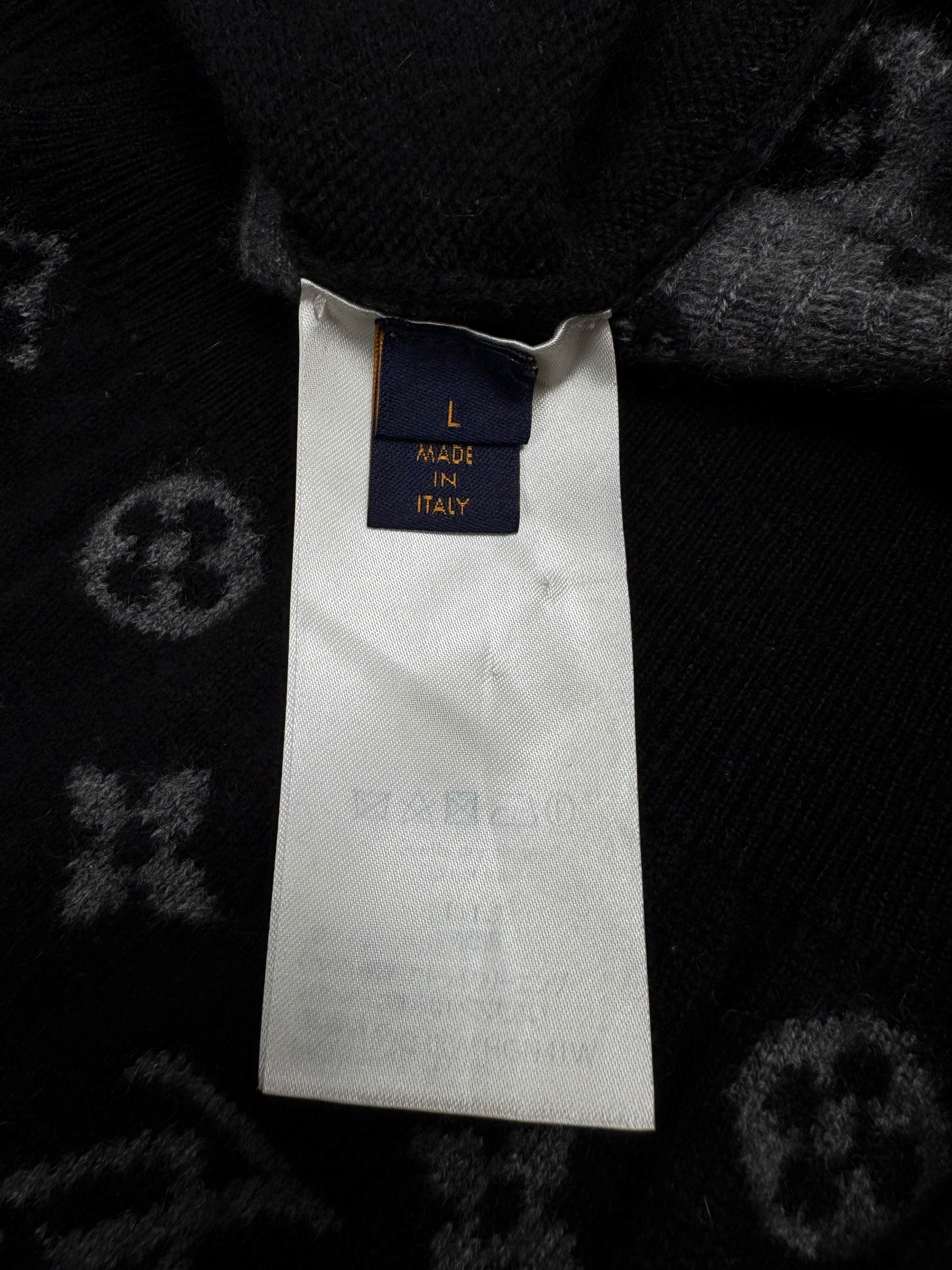 Louis Vuitton Half Monogram Cashmere Jumper - Black Louis Vuitton