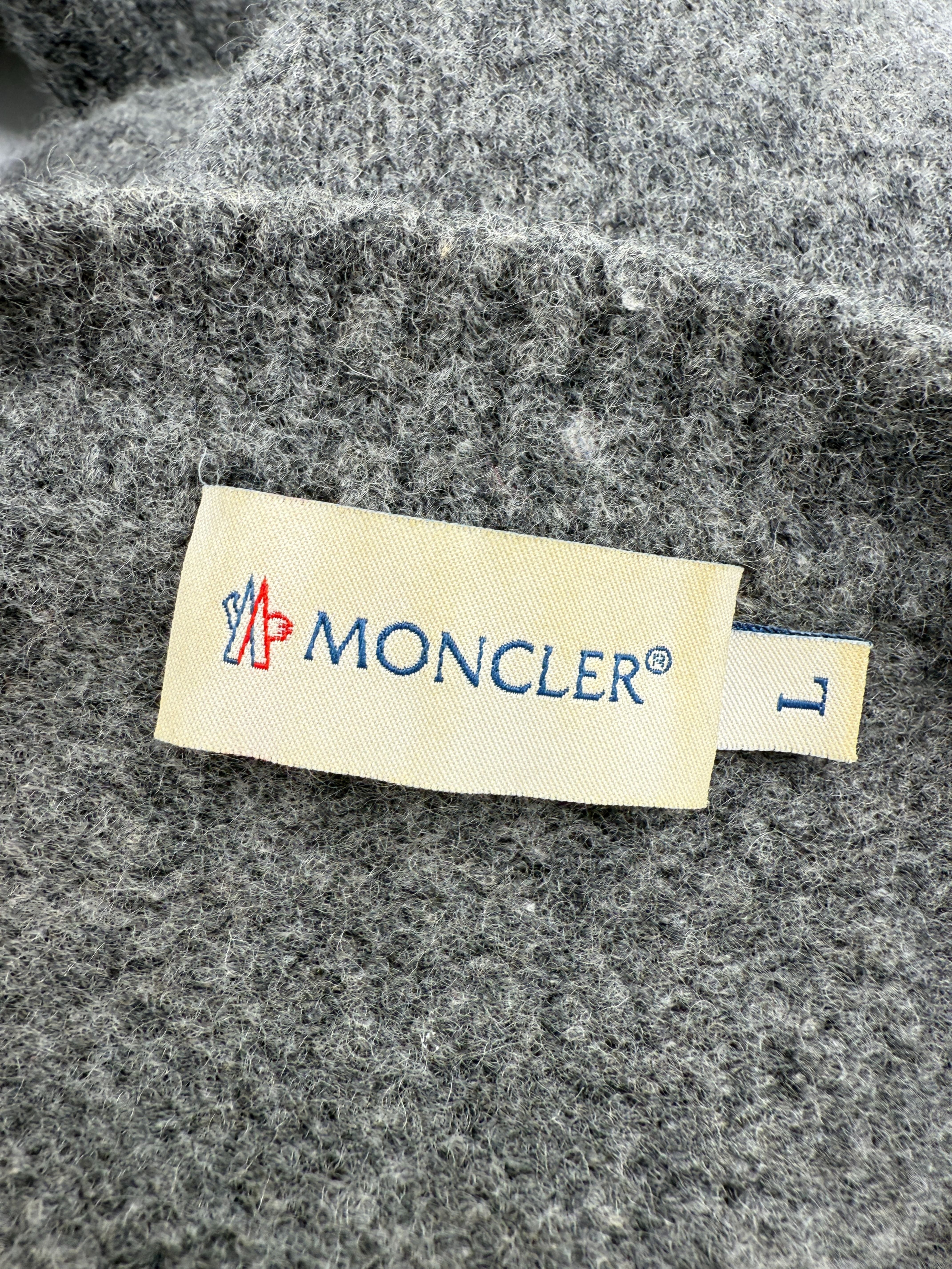 Moncler Badge Knit Jumper - Grey Moncler