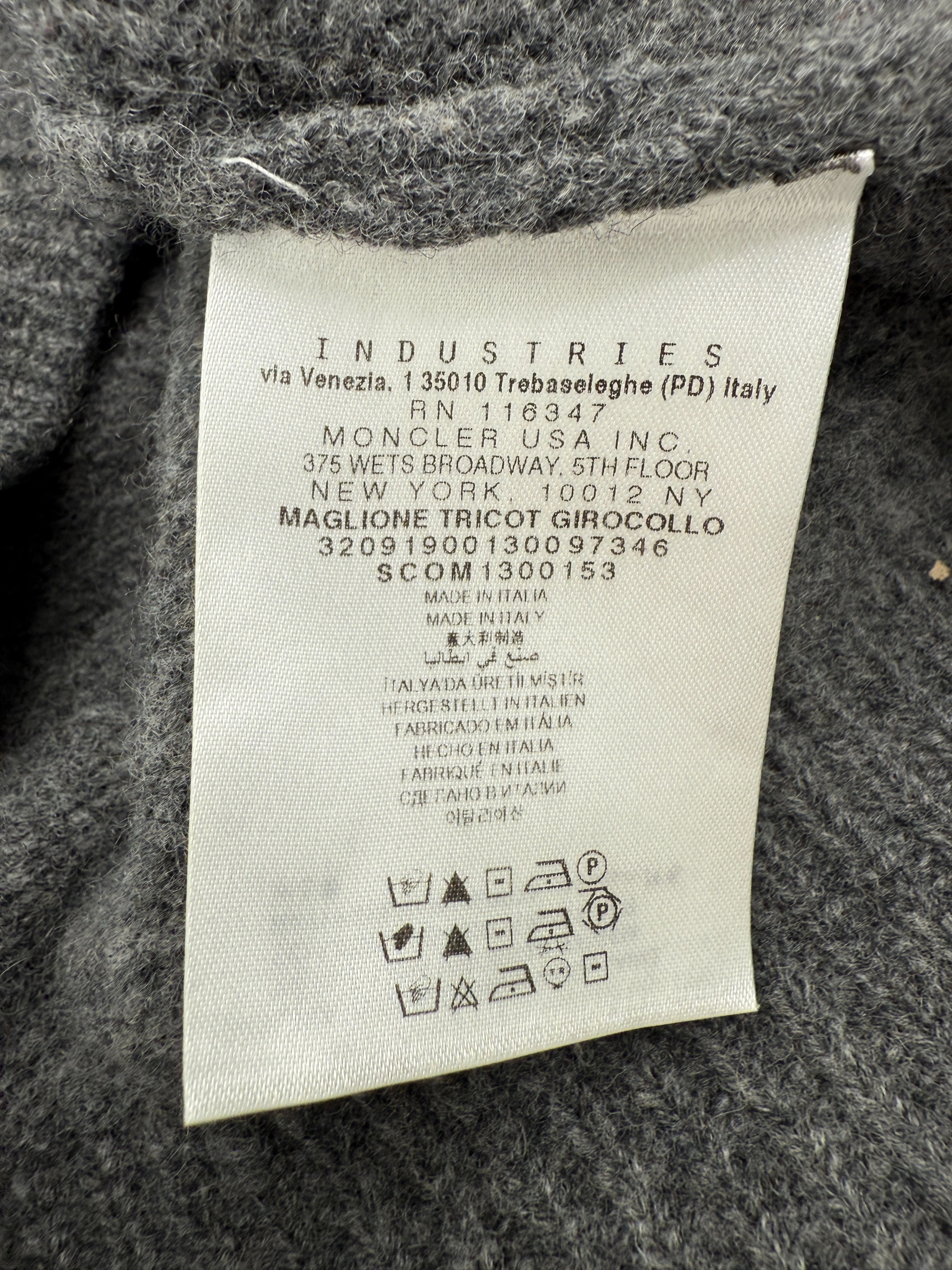 Moncler Badge Knit Jumper - Grey Moncler