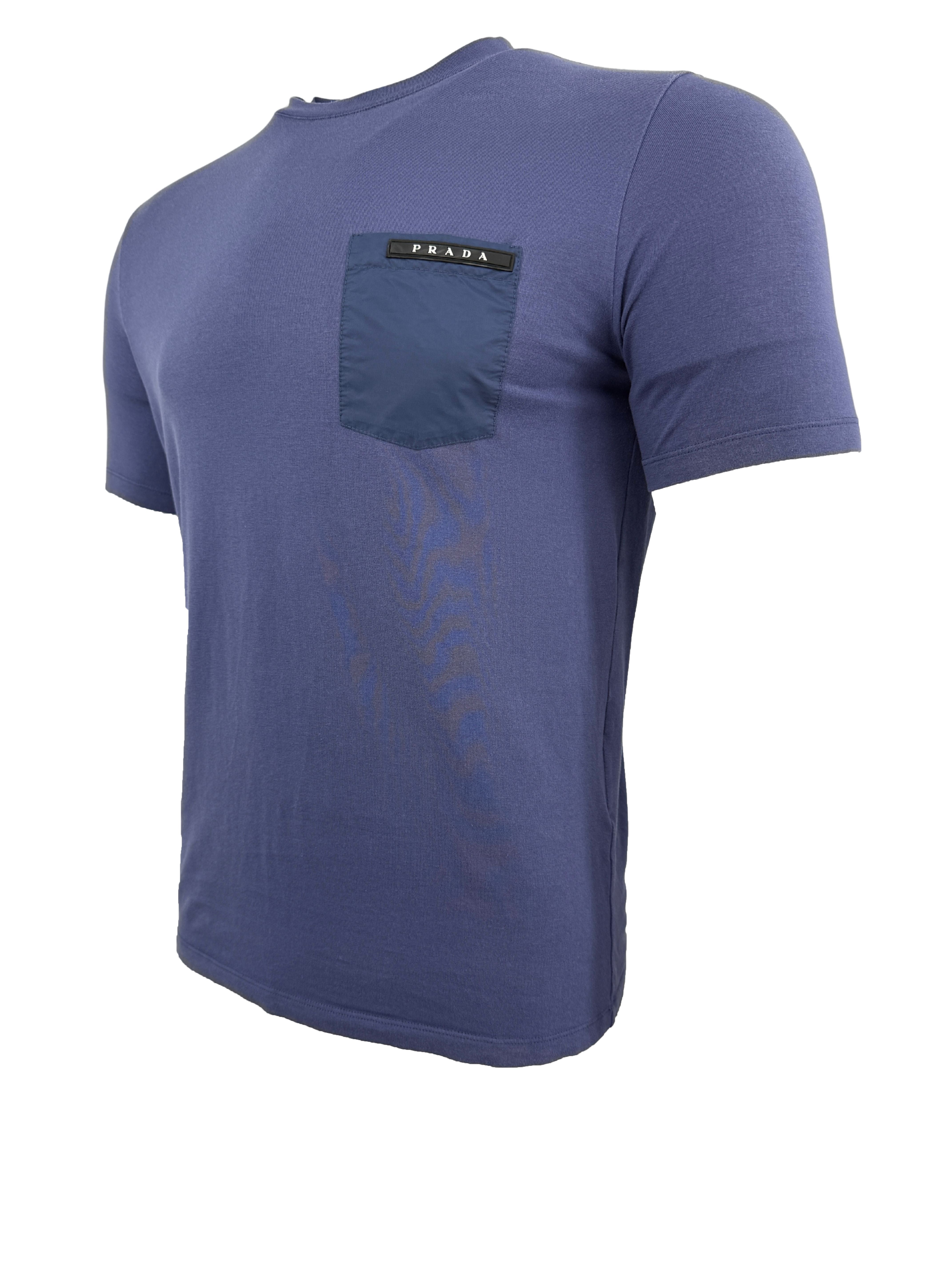 Prada Nylon Pocket T-Shirt - Blue Prada