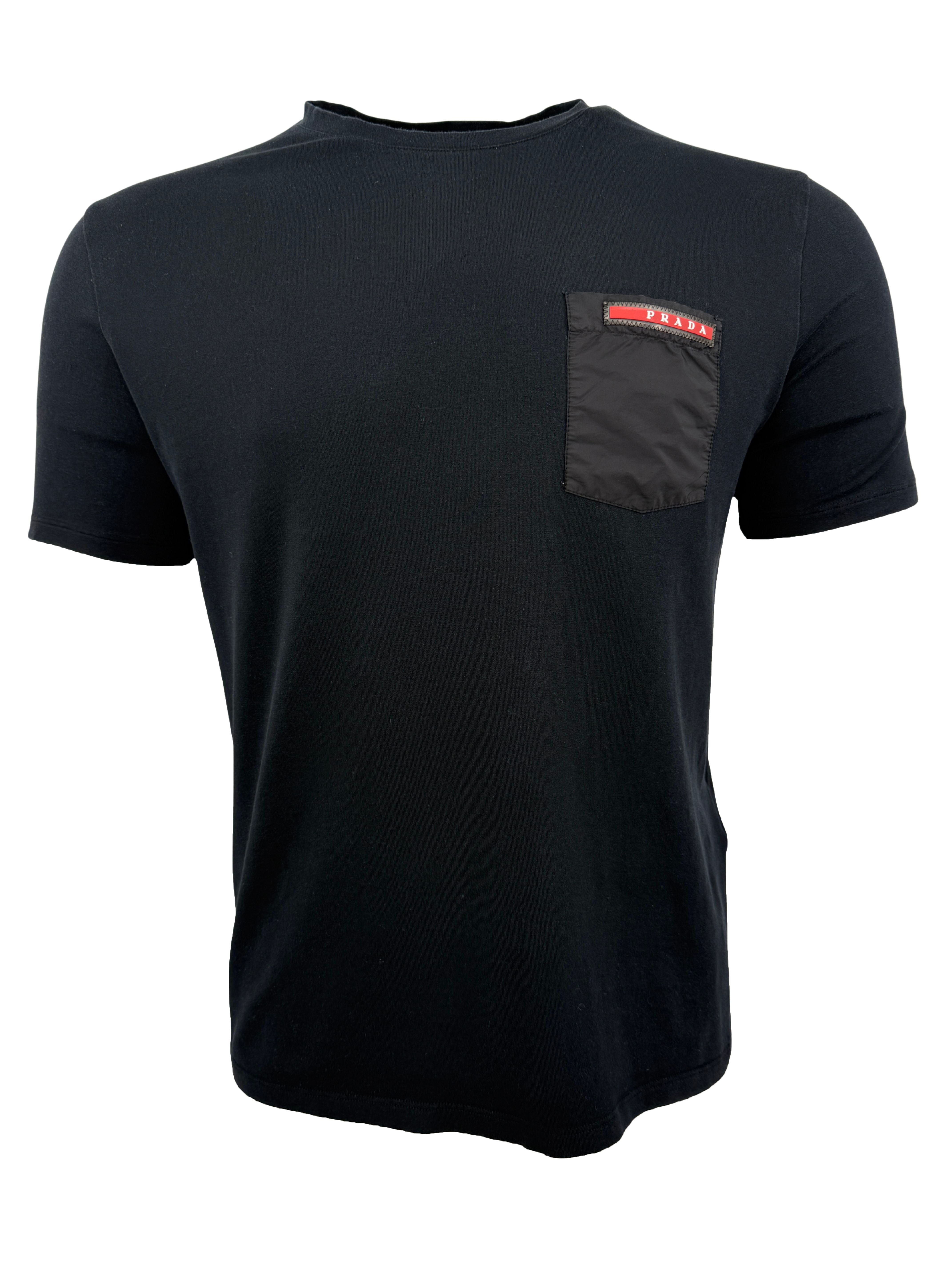 Prada Nylon Pocket T-Shirt - Black Prada