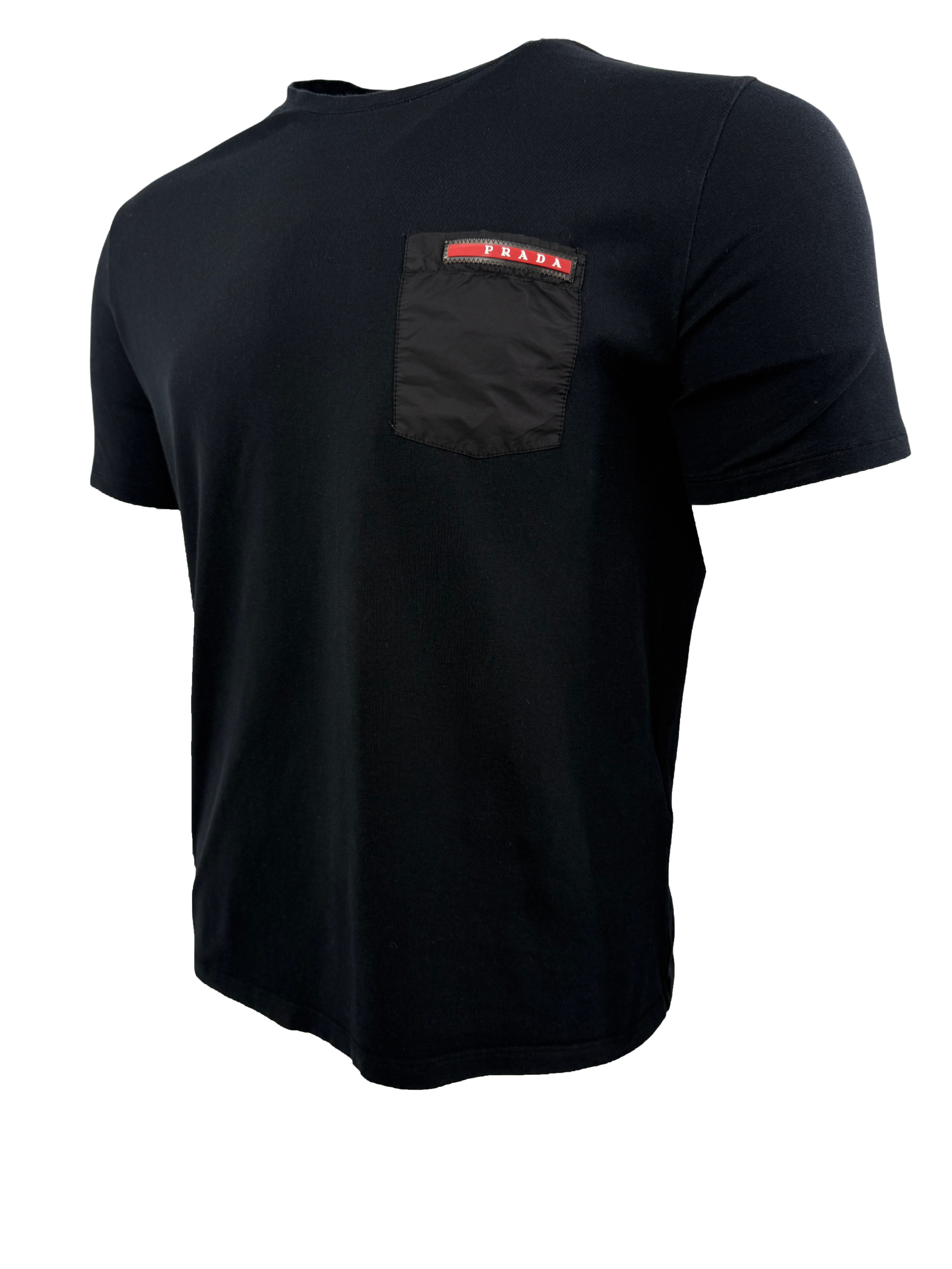 Prada Nylon Pocket T-Shirt - Black Prada
