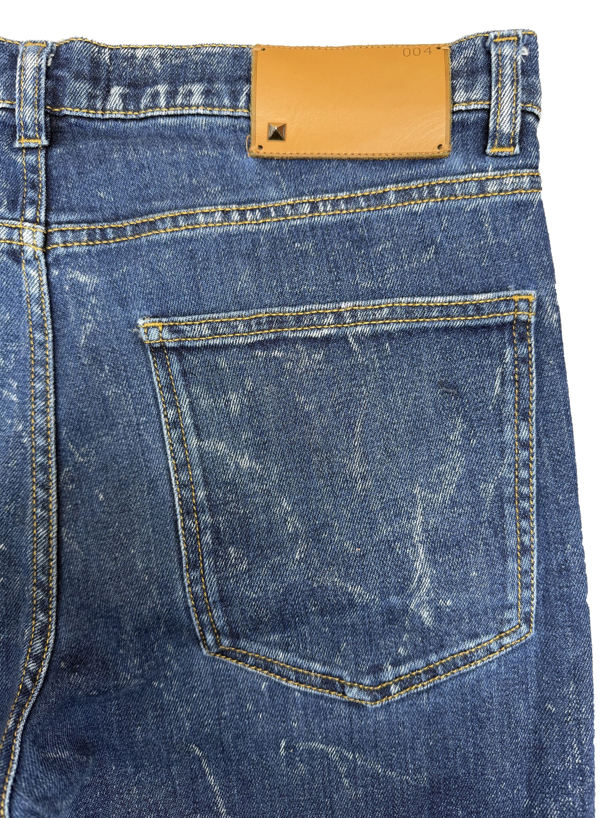 Valentino Marble Wash Jeans - Navy Valentino