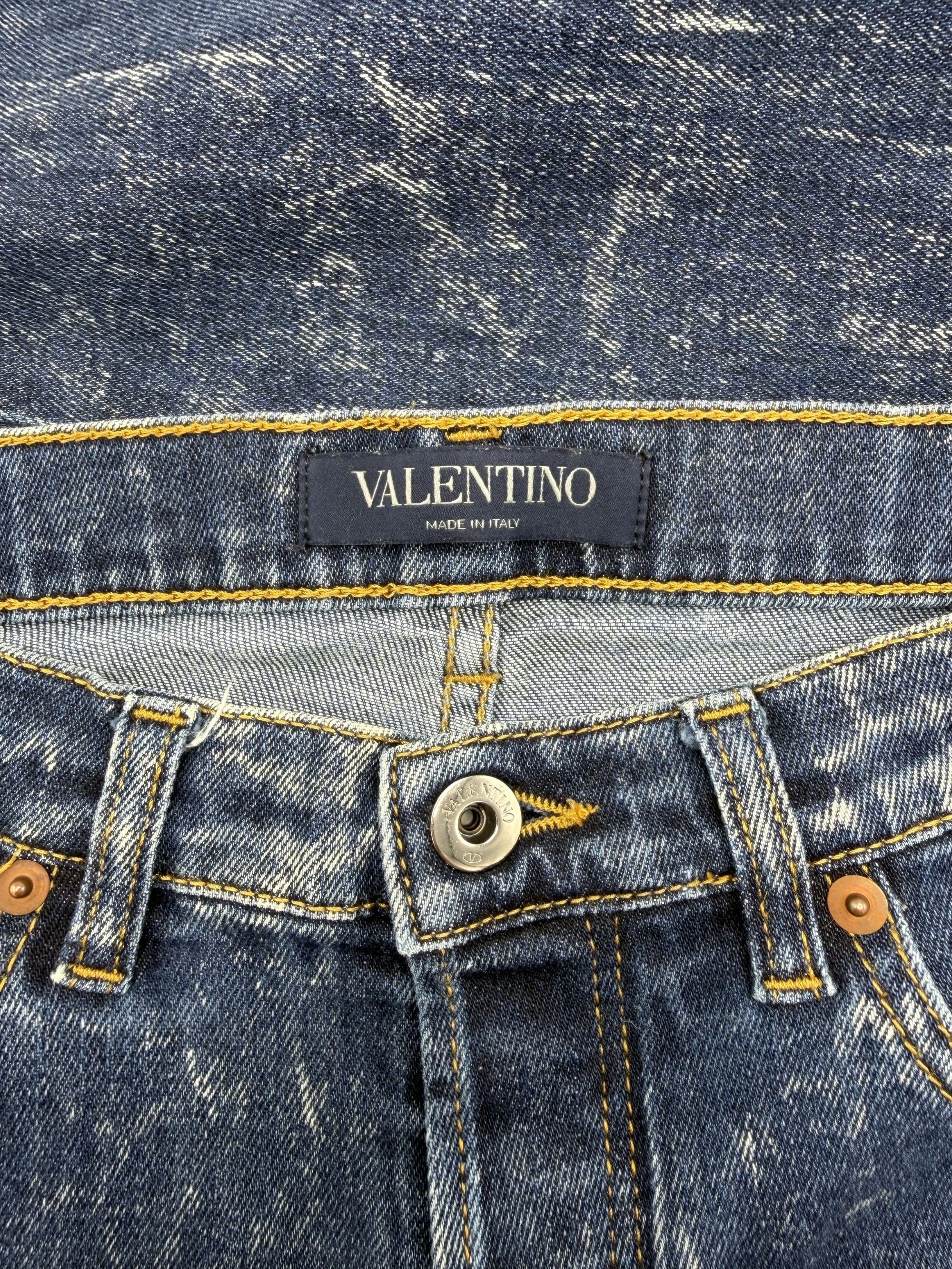 Valentino Marble Wash Jeans - Navy Valentino