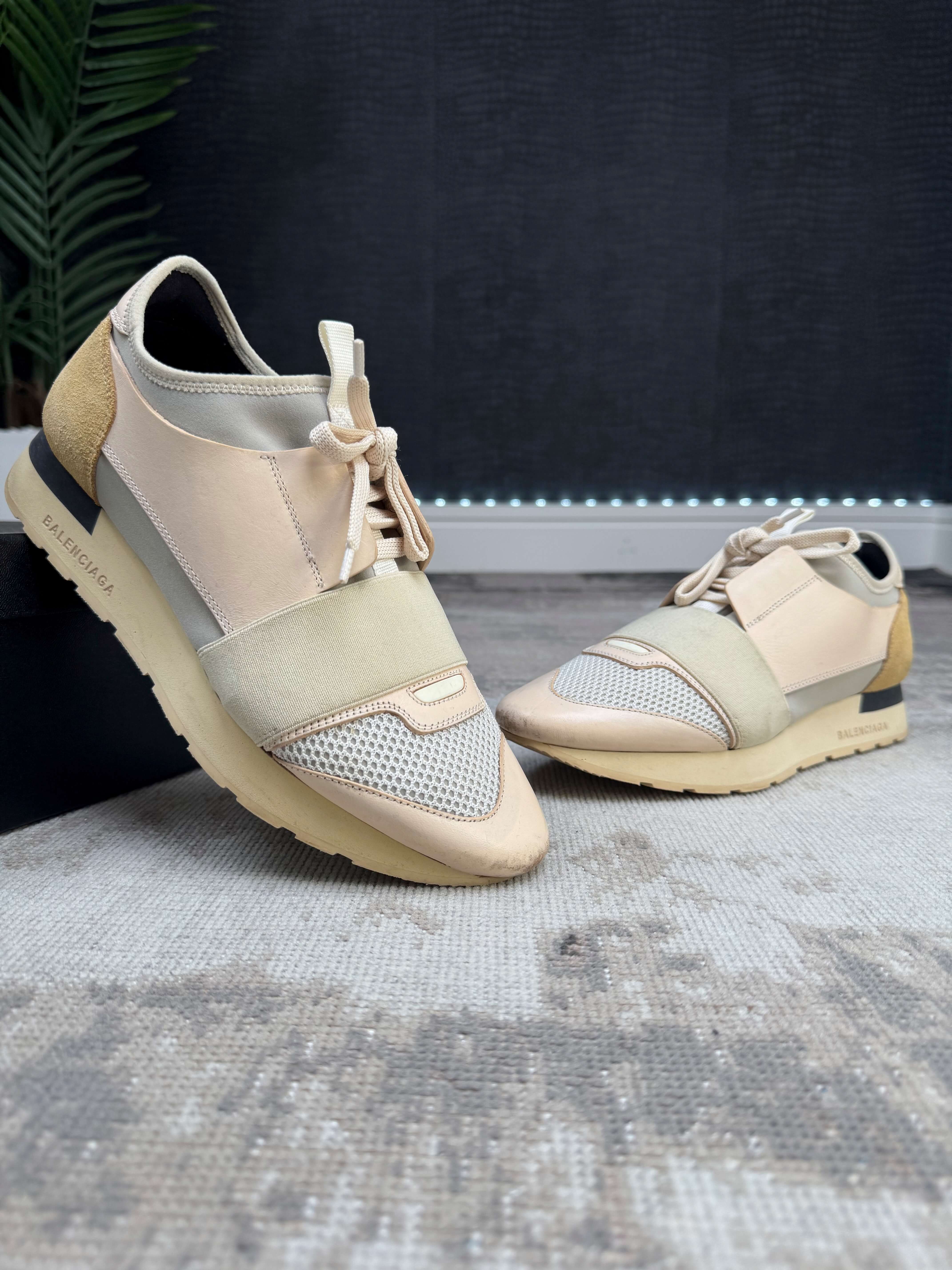 WOMENS - Balenciaga Race Runners - Nude Pink