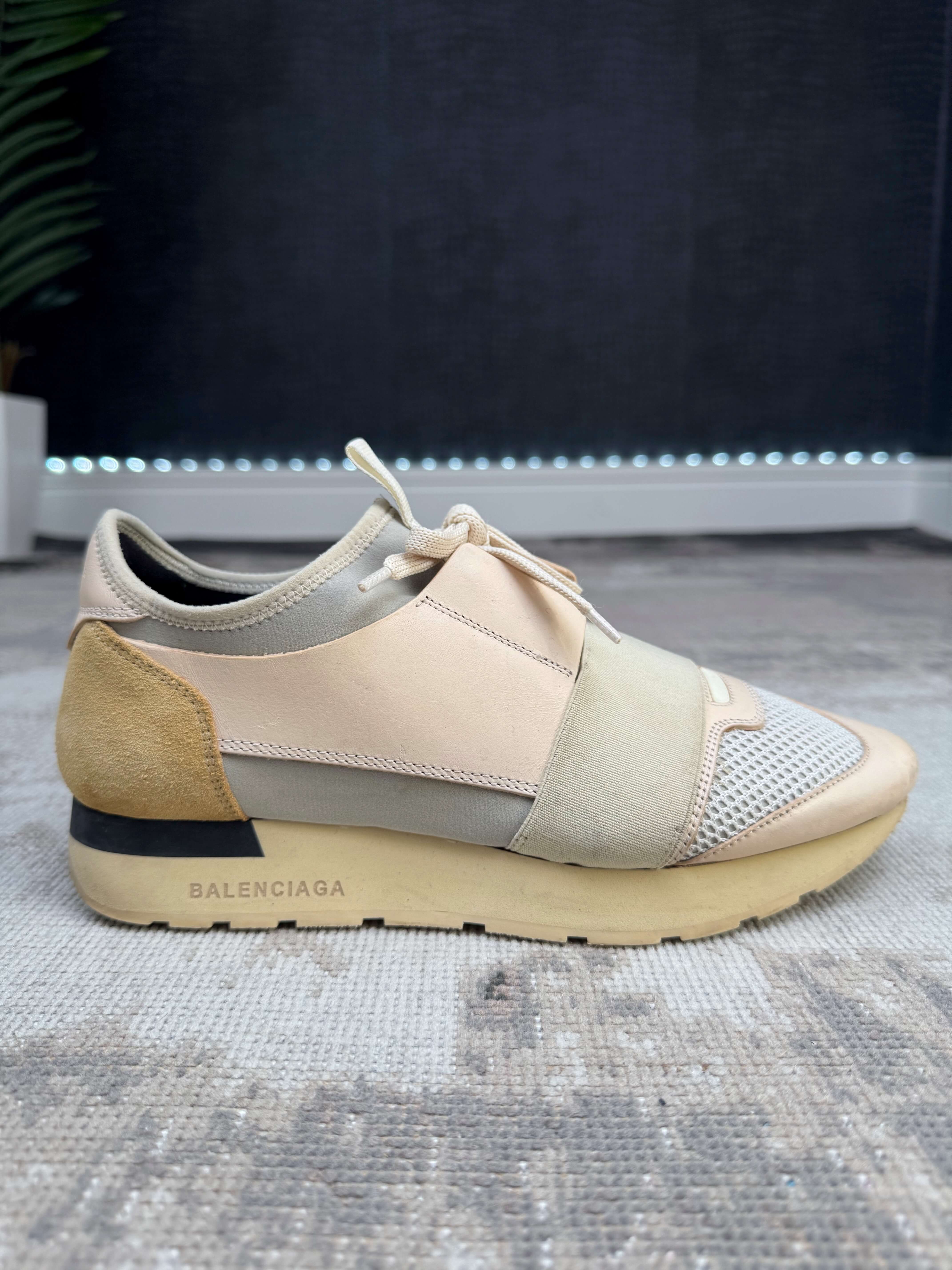 WOMENS - Balenciaga Race Runners - Nude Pink