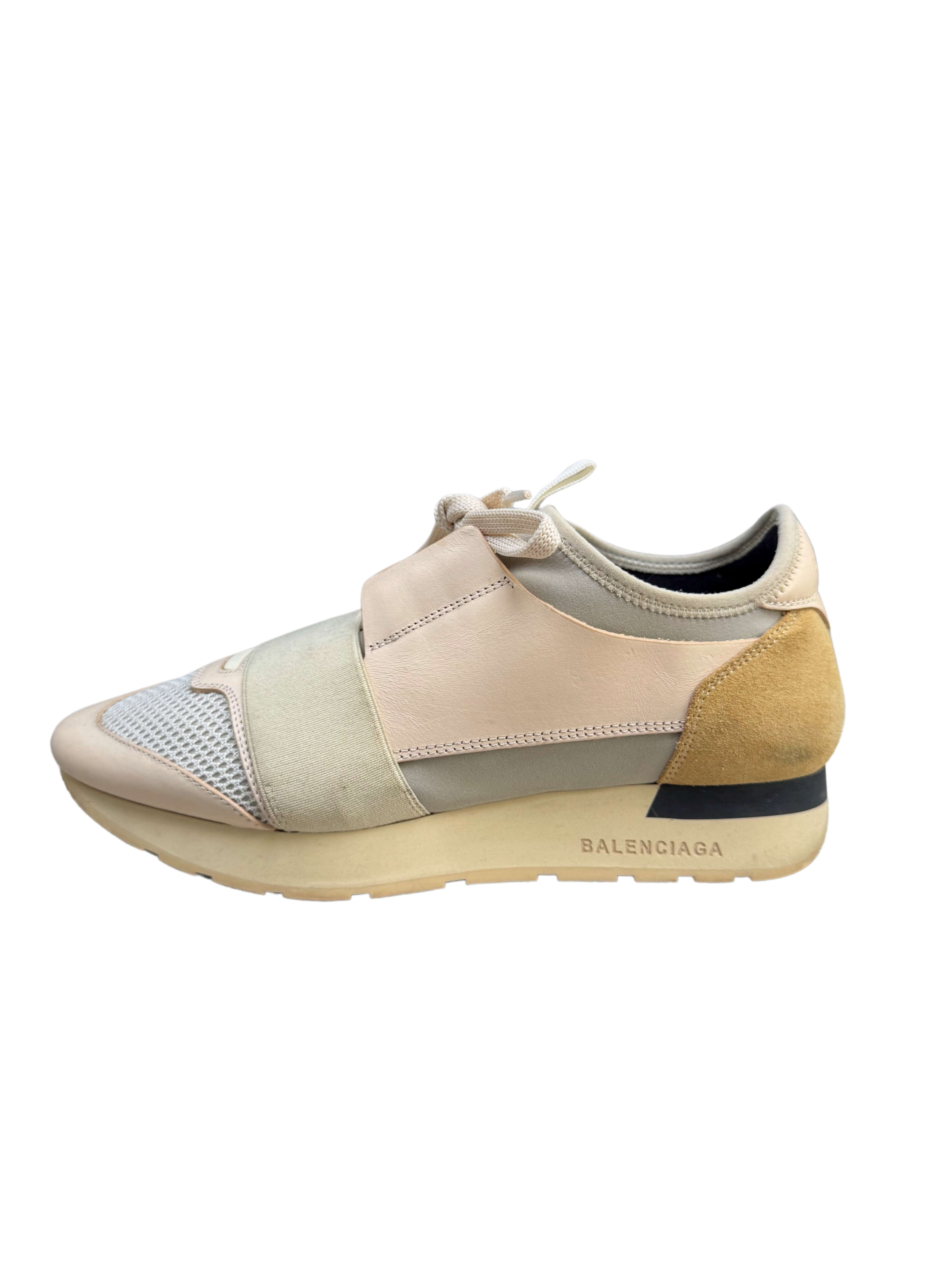 WOMENS - Balenciaga Race Runners - Nude Pink