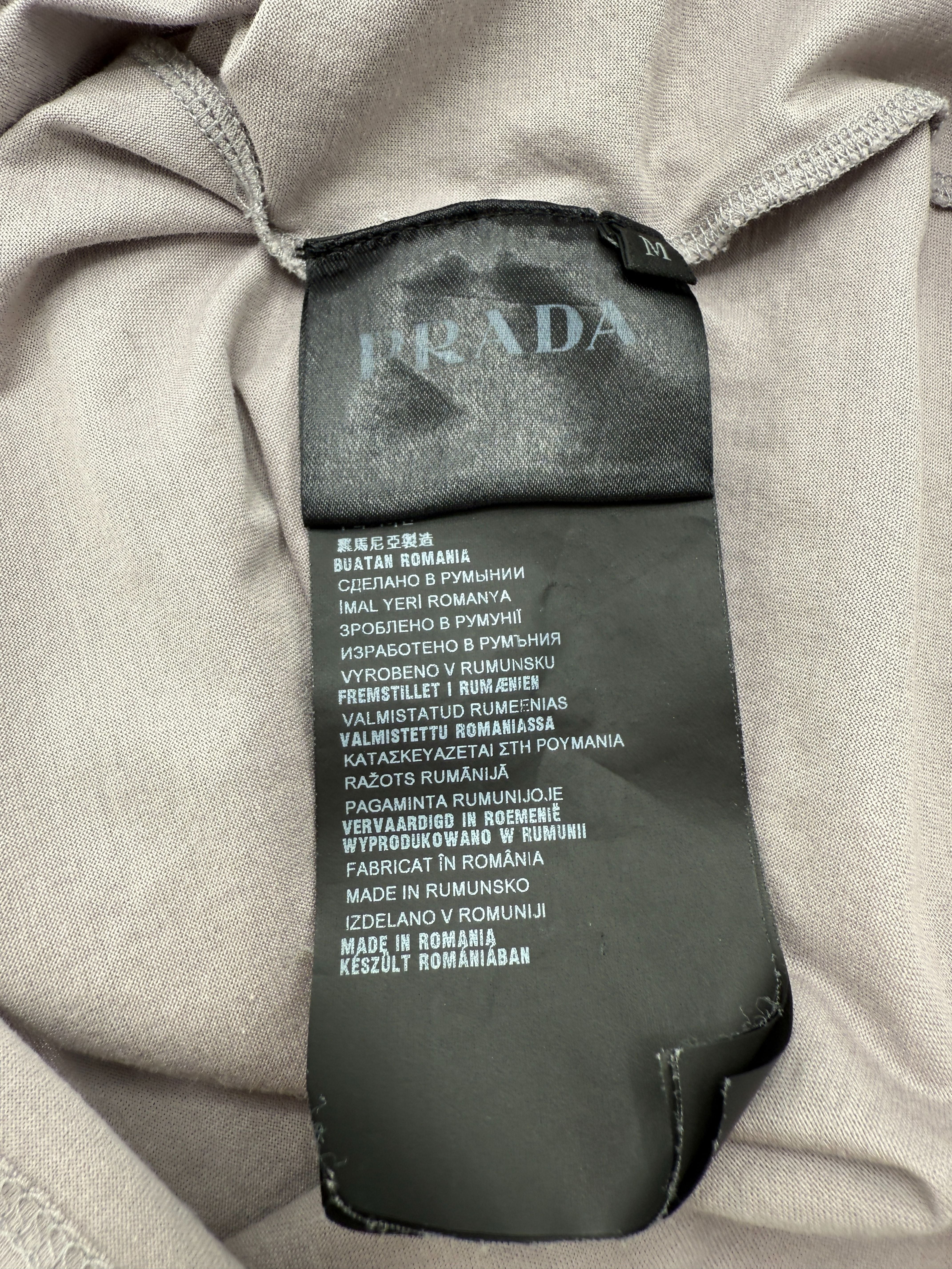 Prada Pocket Cotton Polo Shirt - Grey Prada