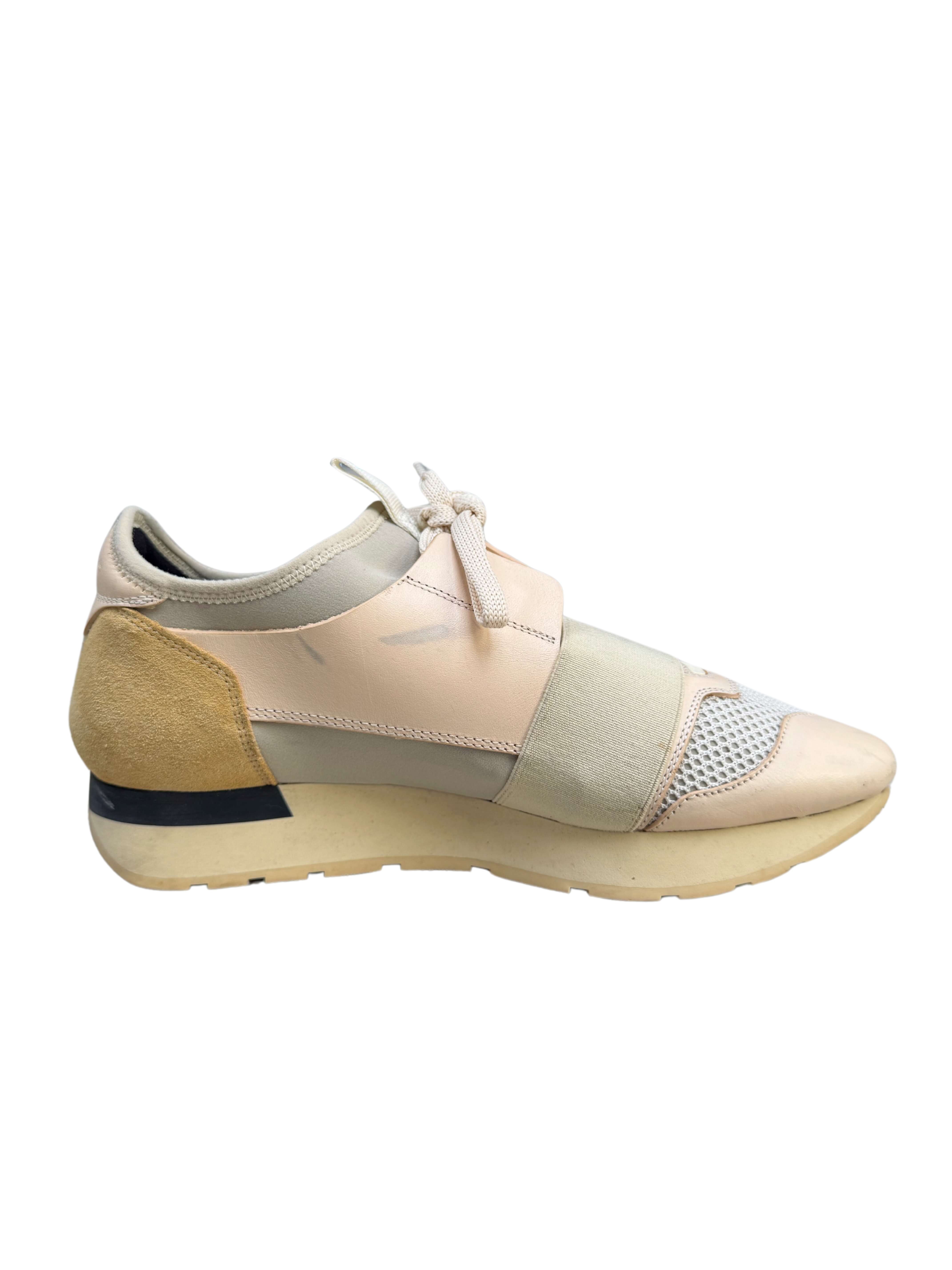 WOMENS - Balenciaga Race Runners - Nude Pink