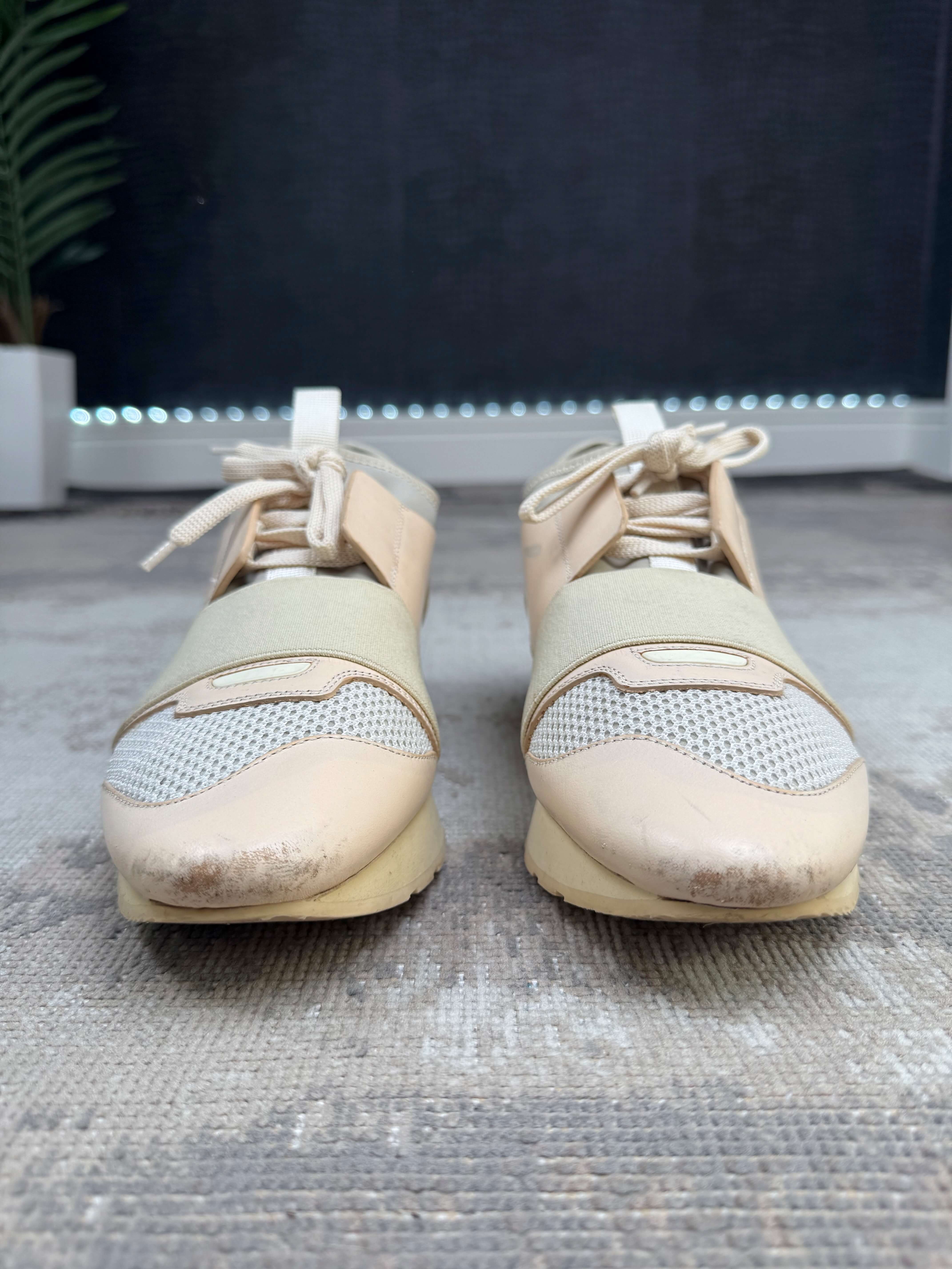 WOMENS - Balenciaga Race Runners - Nude Pink