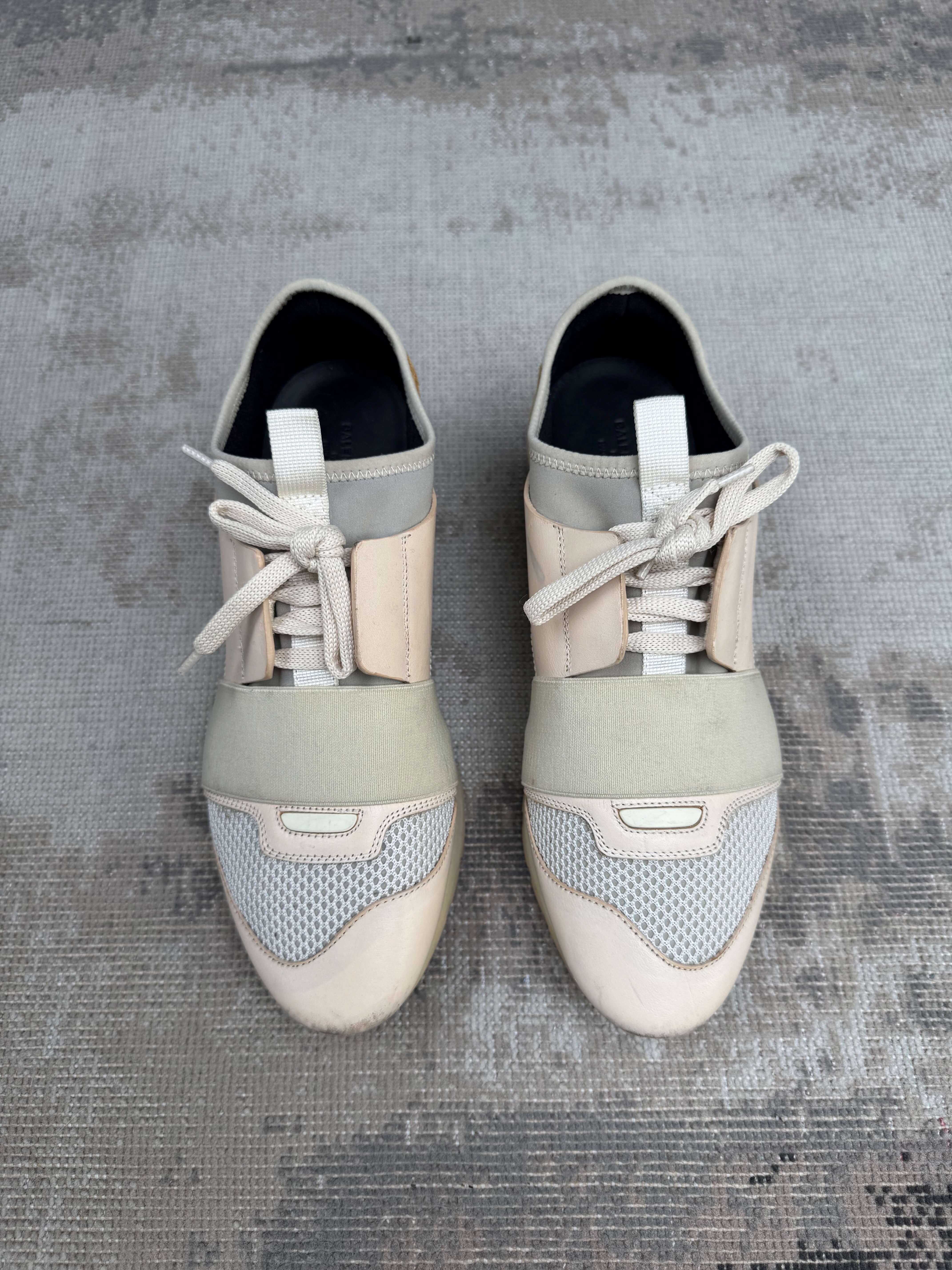 WOMENS - Balenciaga Race Runners - Nude Pink