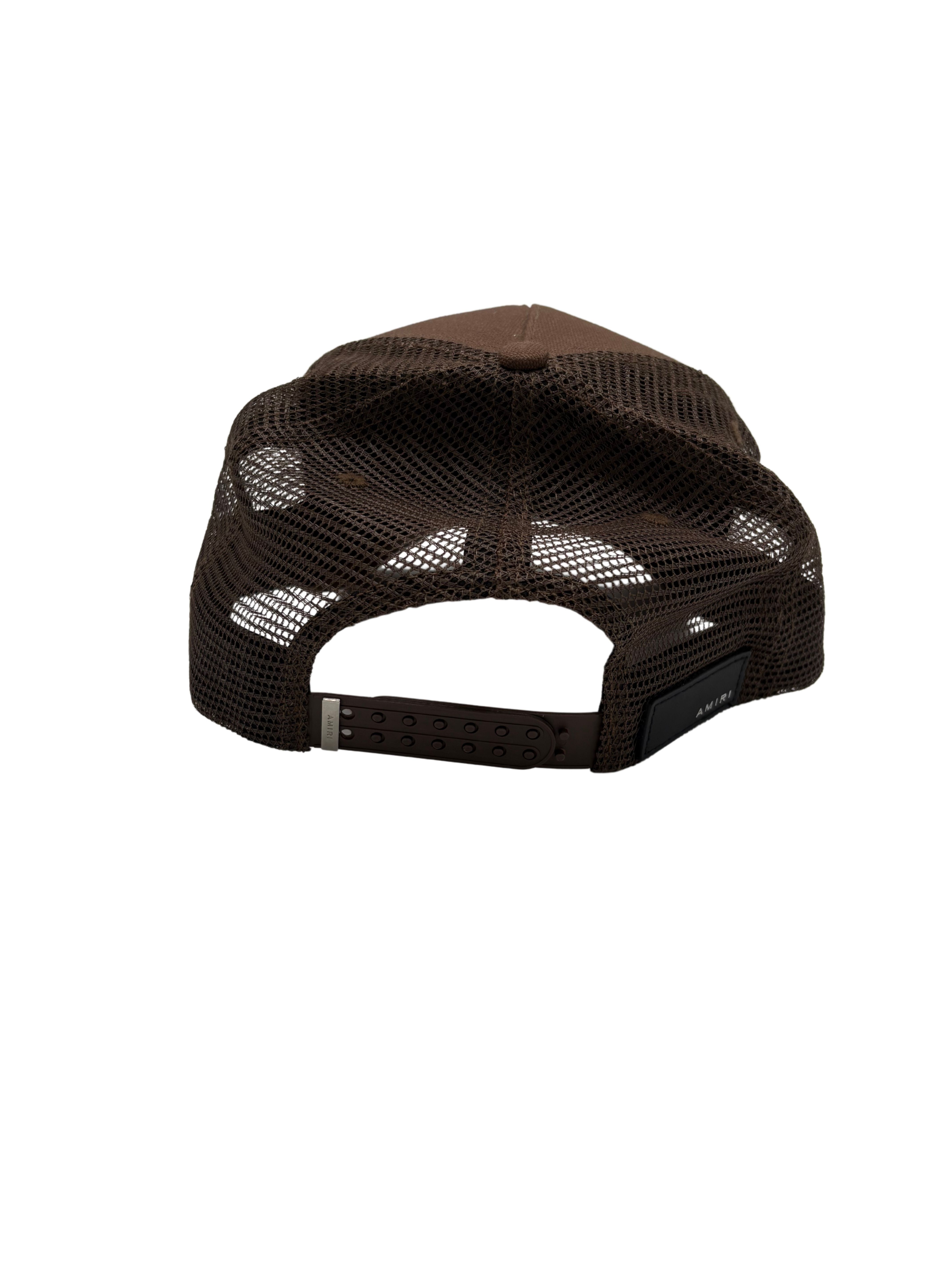 Amiri Three Star Trucker Cap - Brown NO SKU Amiri