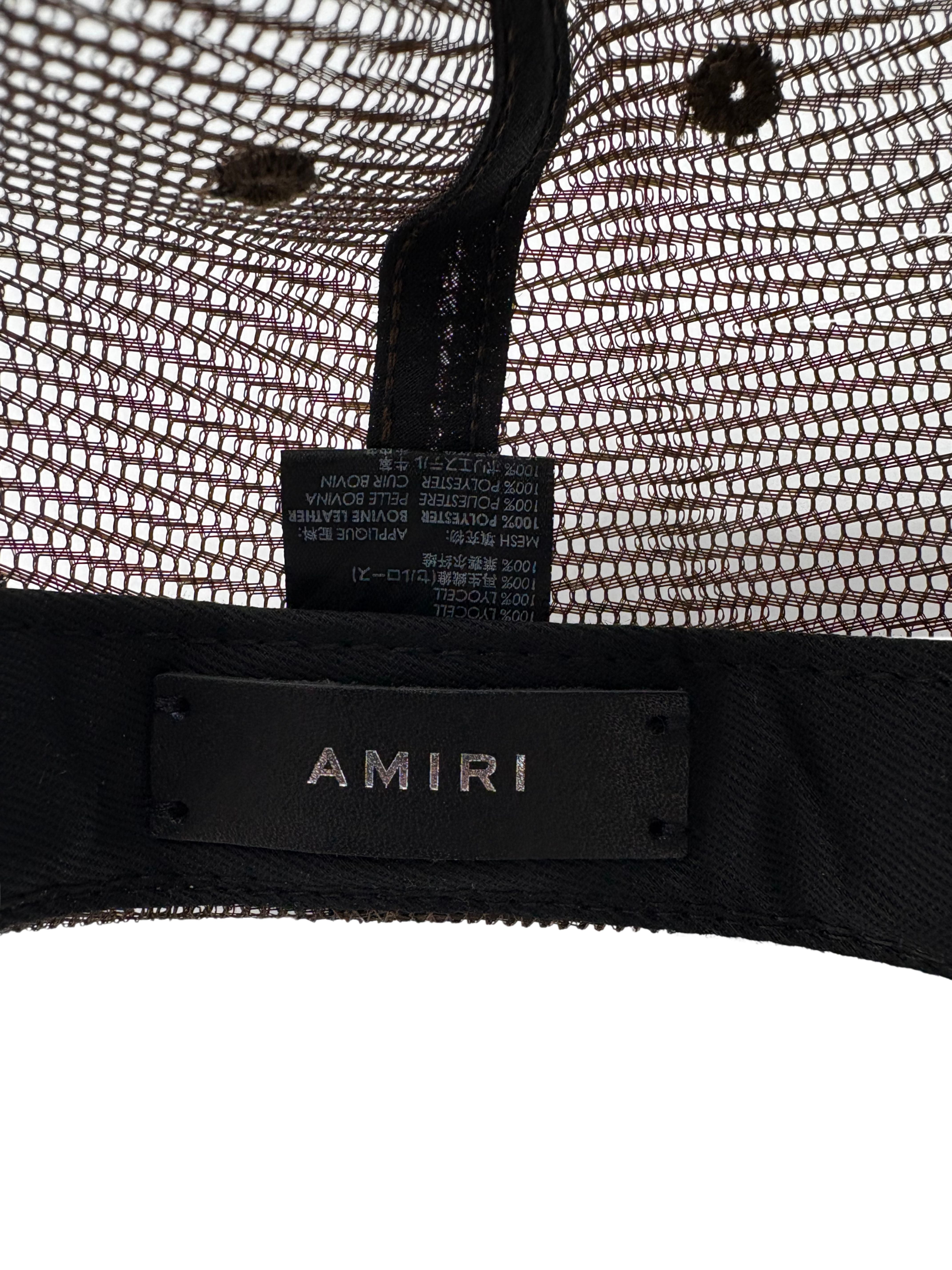 Amiri Three Star Trucker Cap - Brown NO SKU Amiri