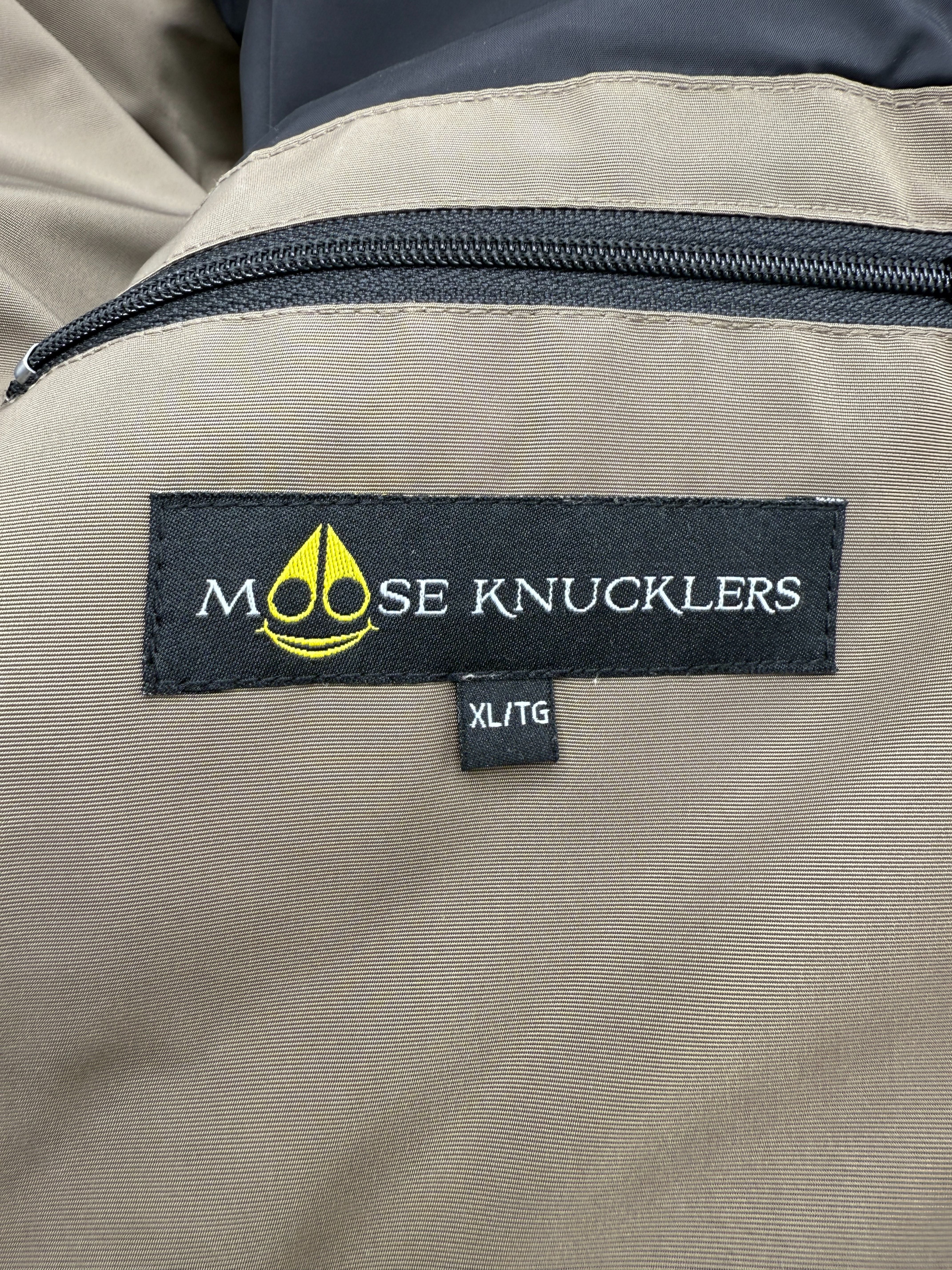 KID'S Moose Knuckles Shearling Trim Parka - Khaki Moose Knuckles