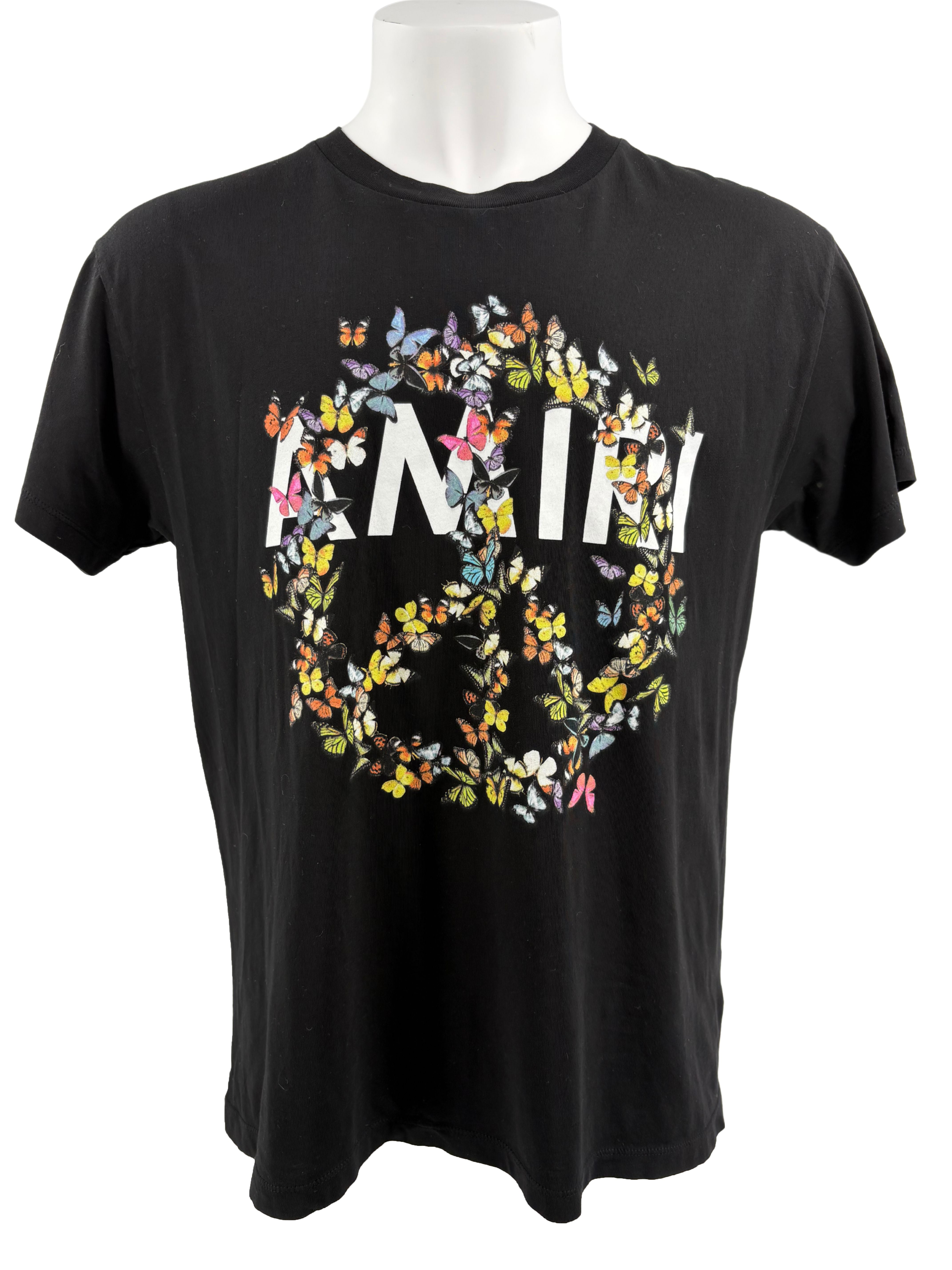 Amiri Peace Butterfly T-shirt- Black Amiri