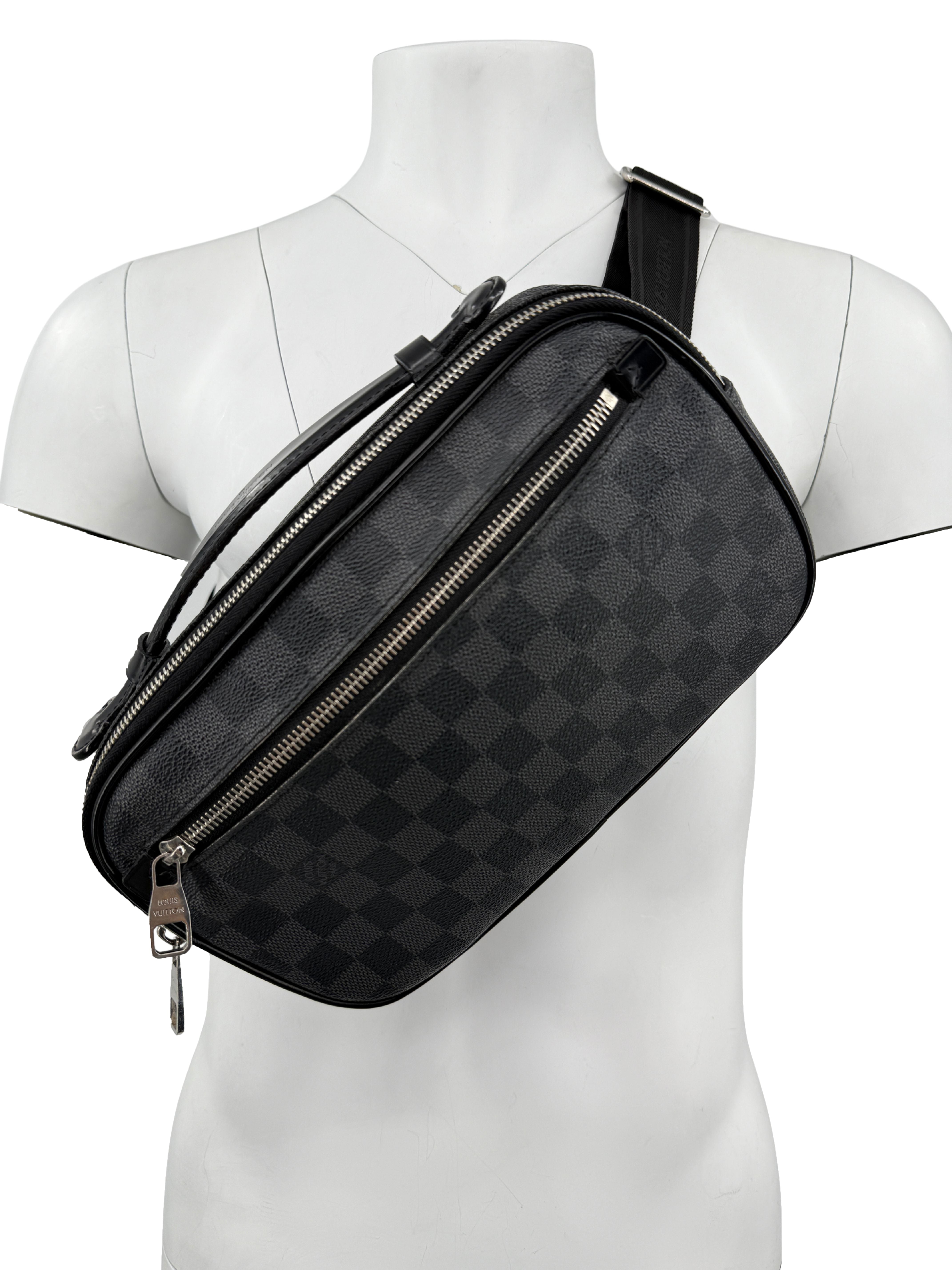 Louis Vuitton Damier Canvas Ambler Bag - Grey
