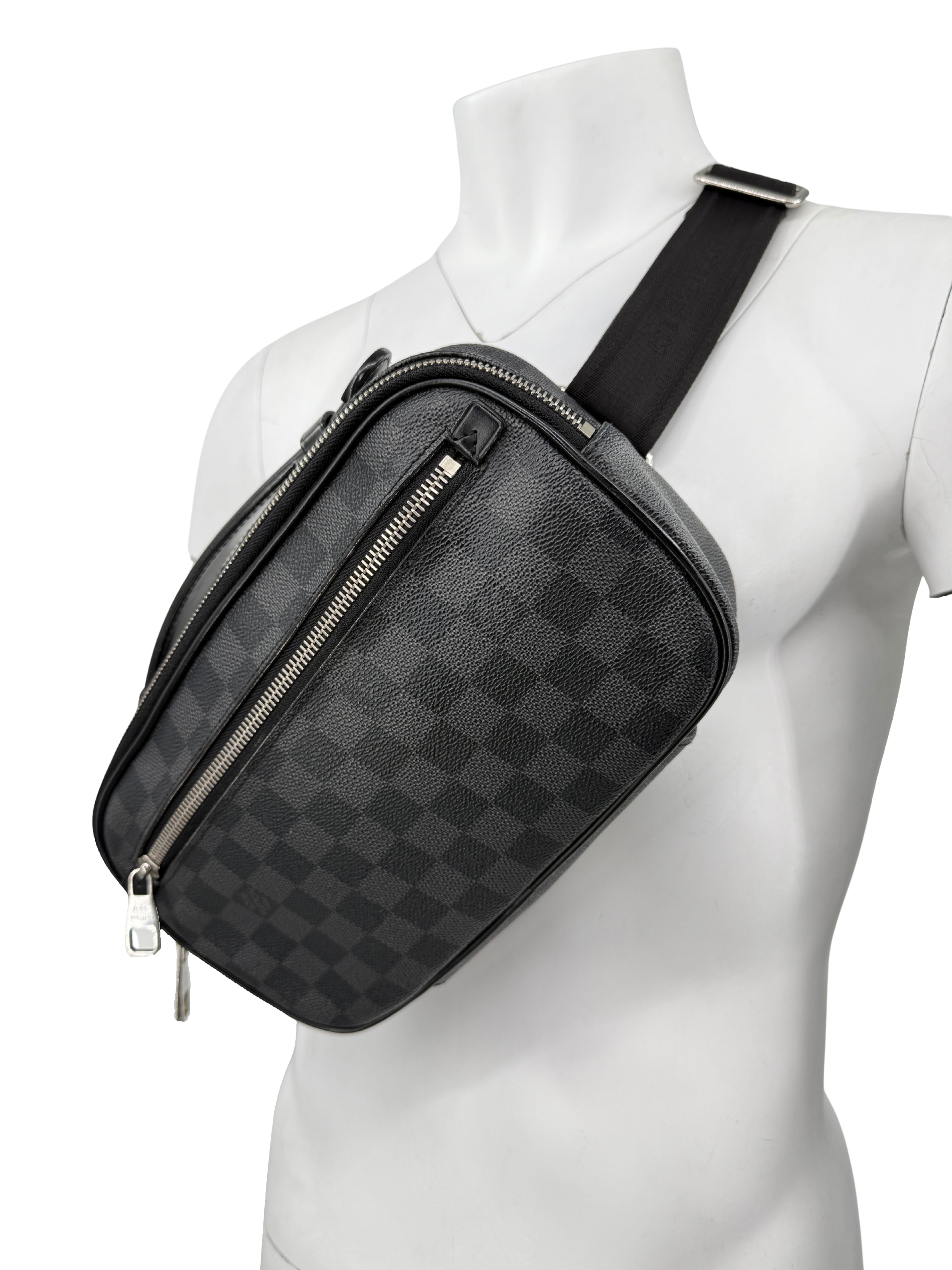 Louis Vuitton Damier Canvas Ambler Bag - Grey