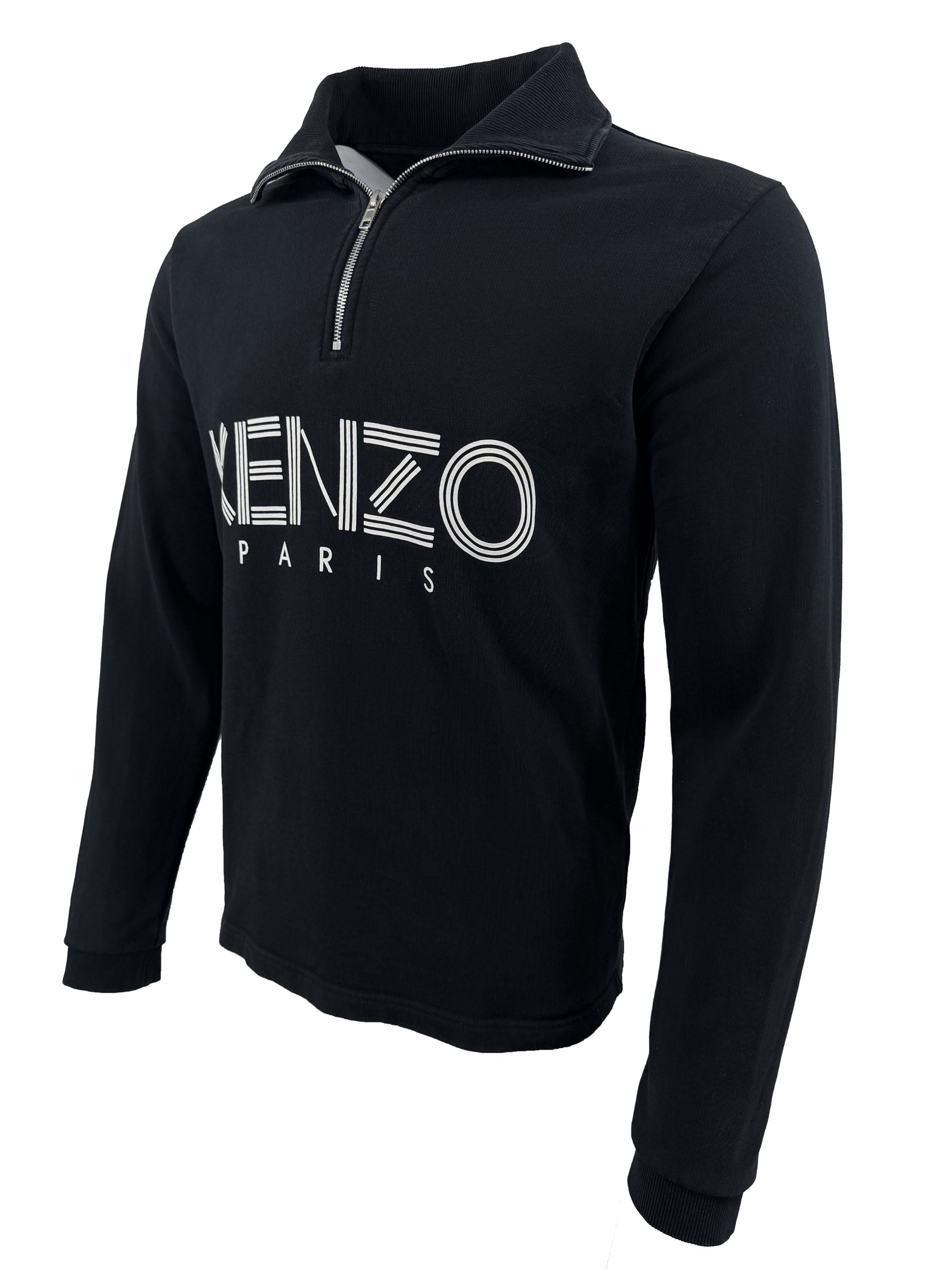 Kenzo Logo Quarter Zip - Black Kenzo
