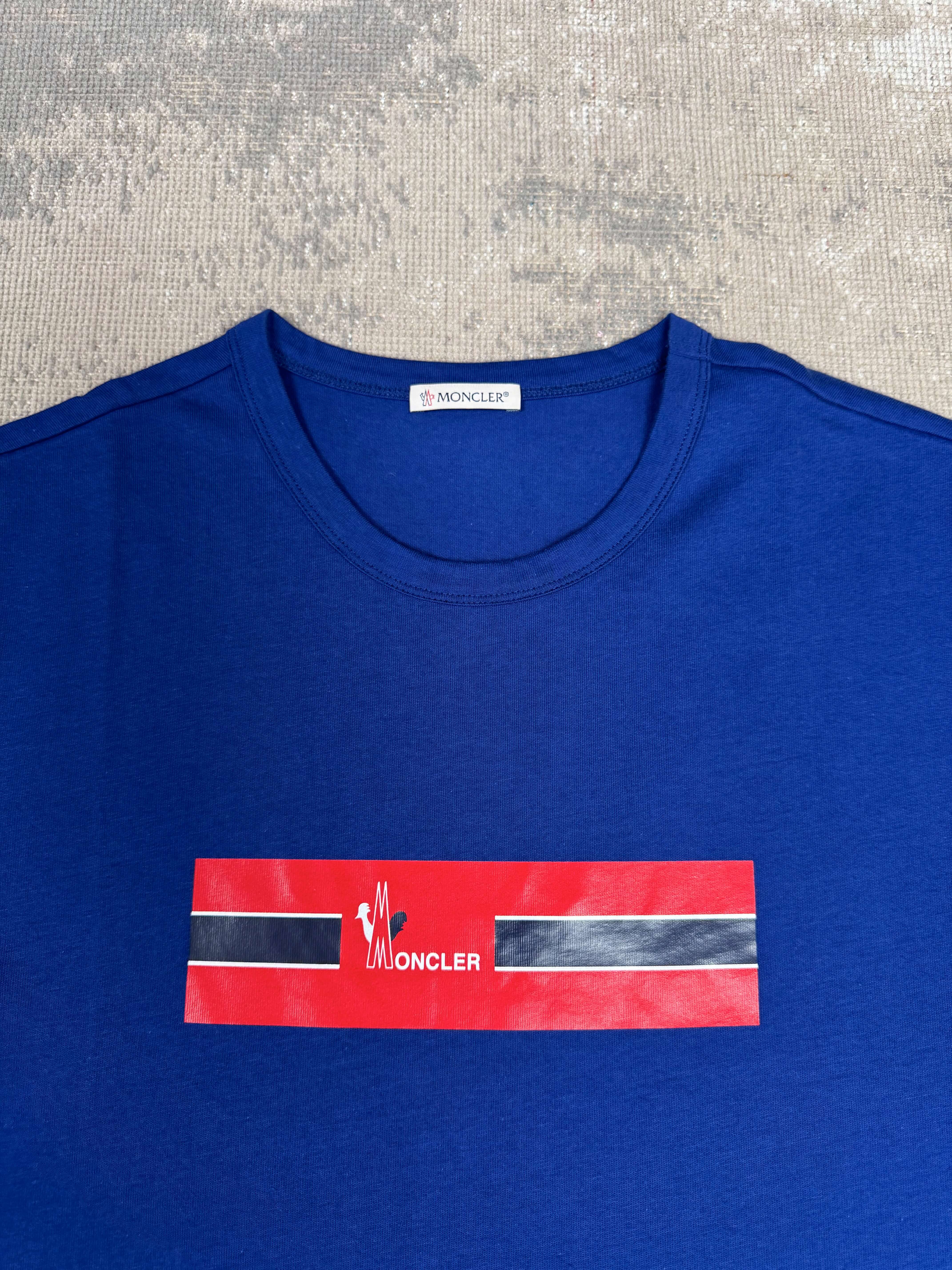 Moncler Patch Logo T-Shirt - Blue Privilege Supply Ltd
