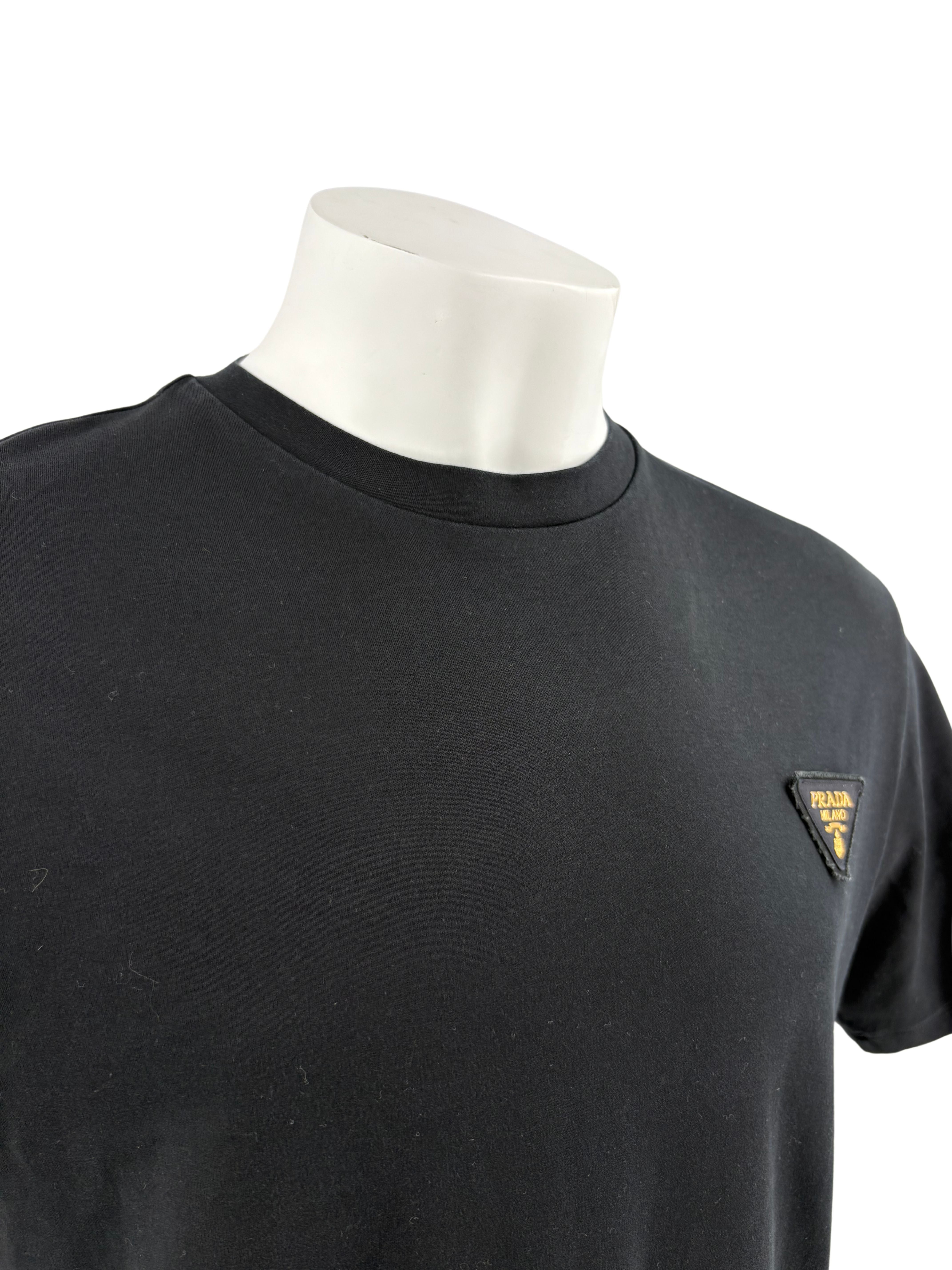 Prada Ogo-Patch short-sleeved T-shirt - Black Prada