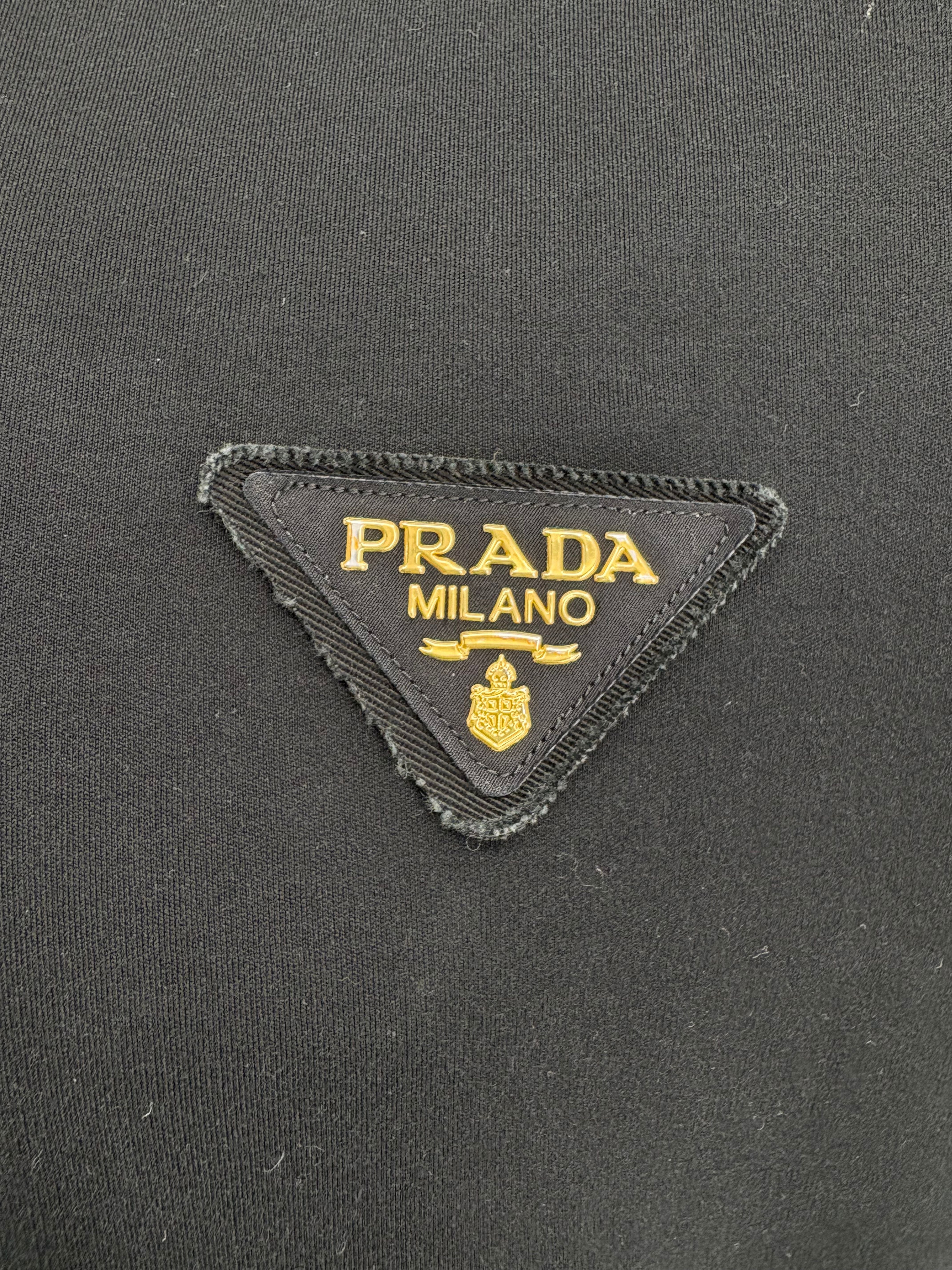 Prada Ogo-Patch short-sleeved T-shirt - Black Prada