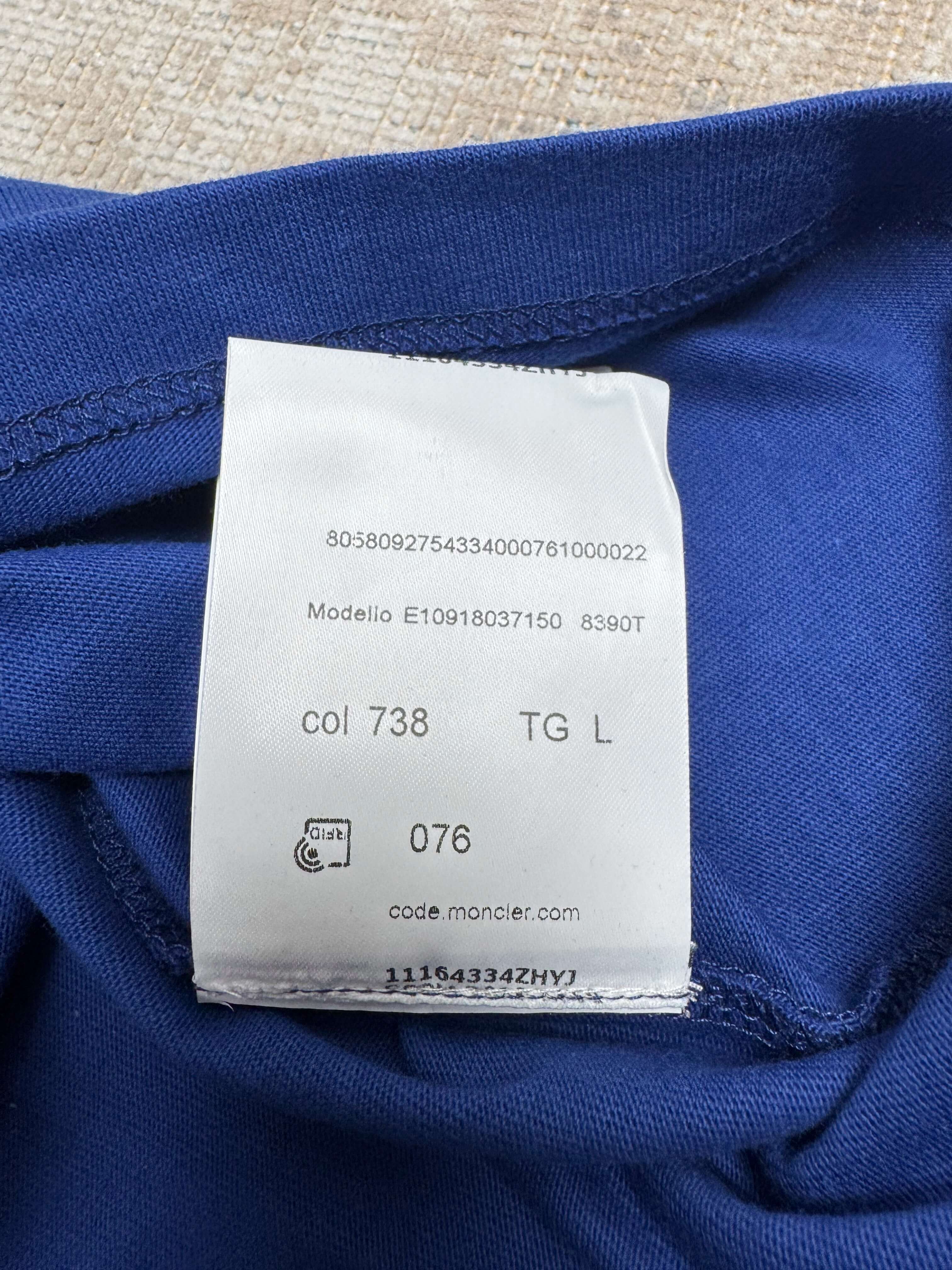 Moncler Patch Logo T-Shirt - Blue Privilege Supply Ltd