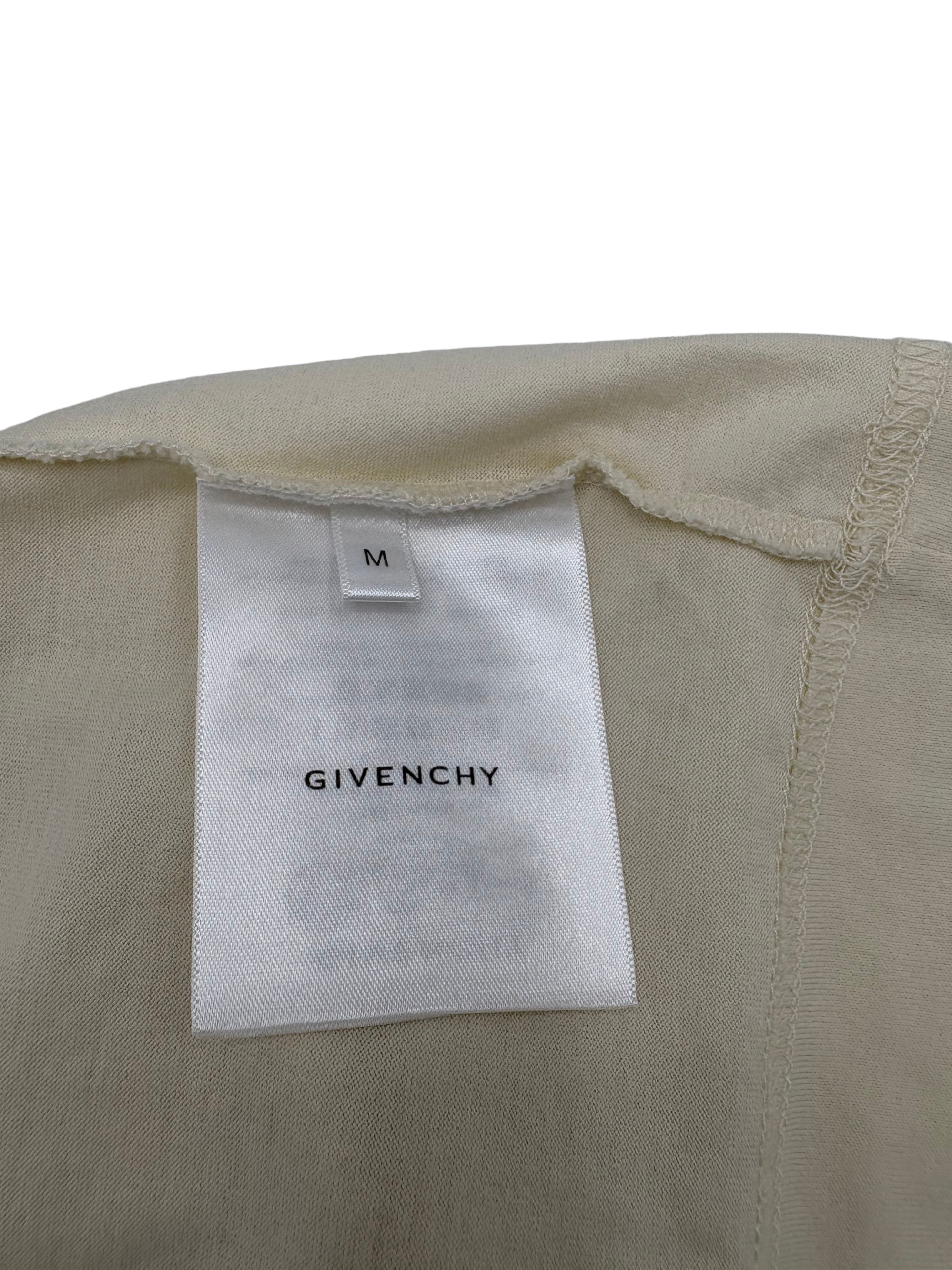 Givenchy Flower Sleeve T-Shirt - Ivory Givenchy