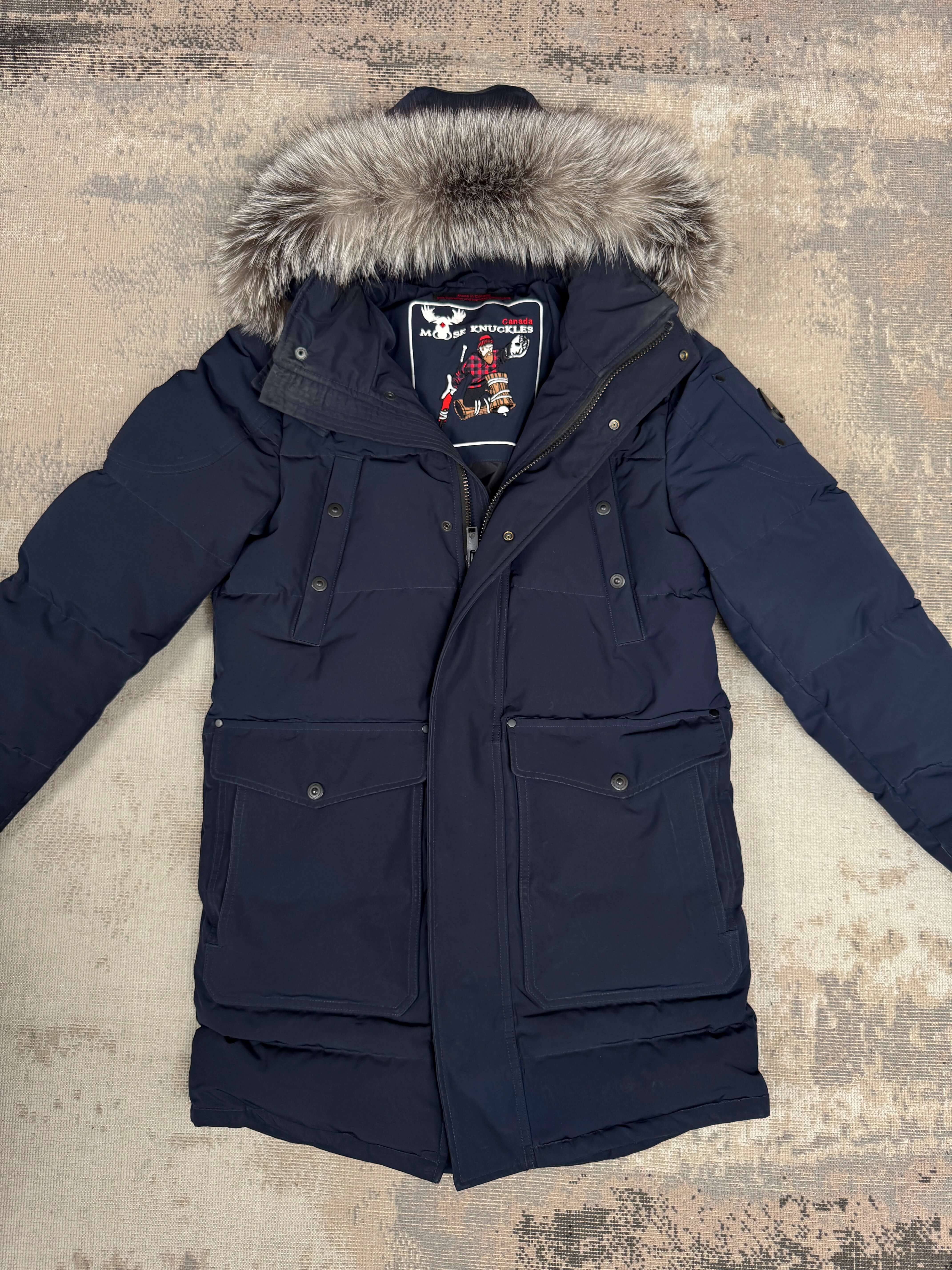 Moose Knuckles Onyx Big Ridge Parka - Navy