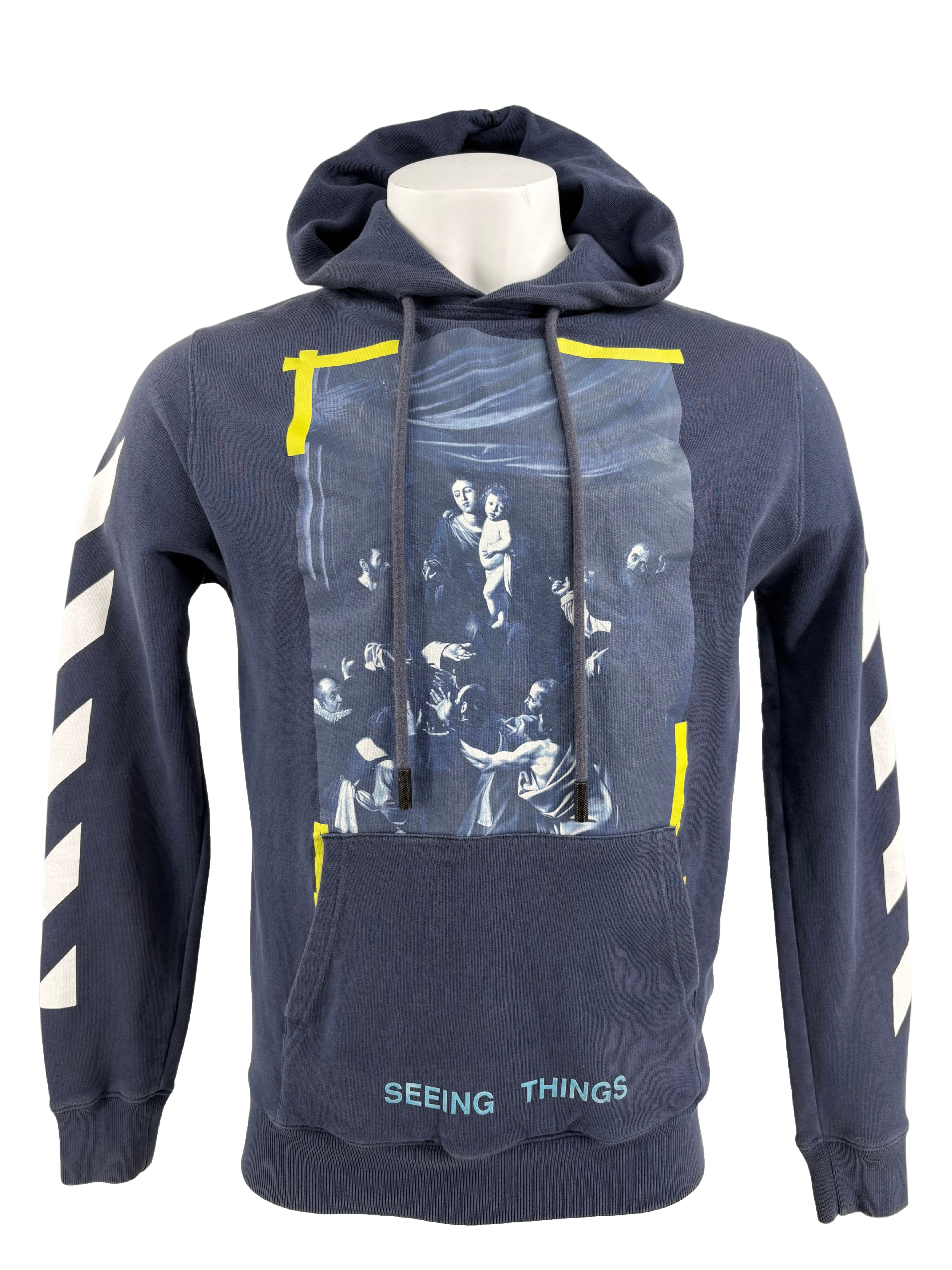 Off-White Caravaggio Hoodie - Blue Off-White