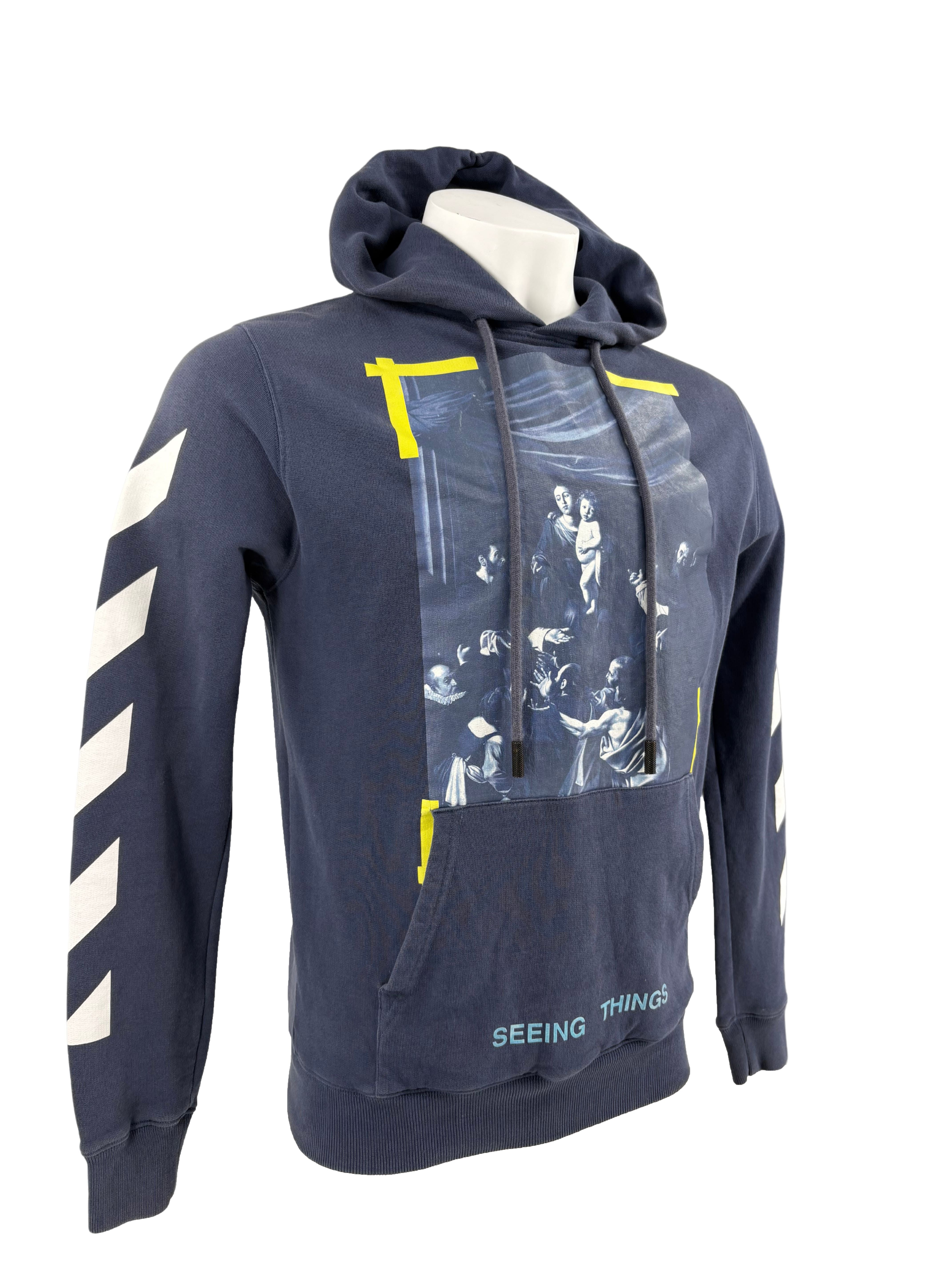 Off-White Caravaggio Hoodie - Blue Off-White