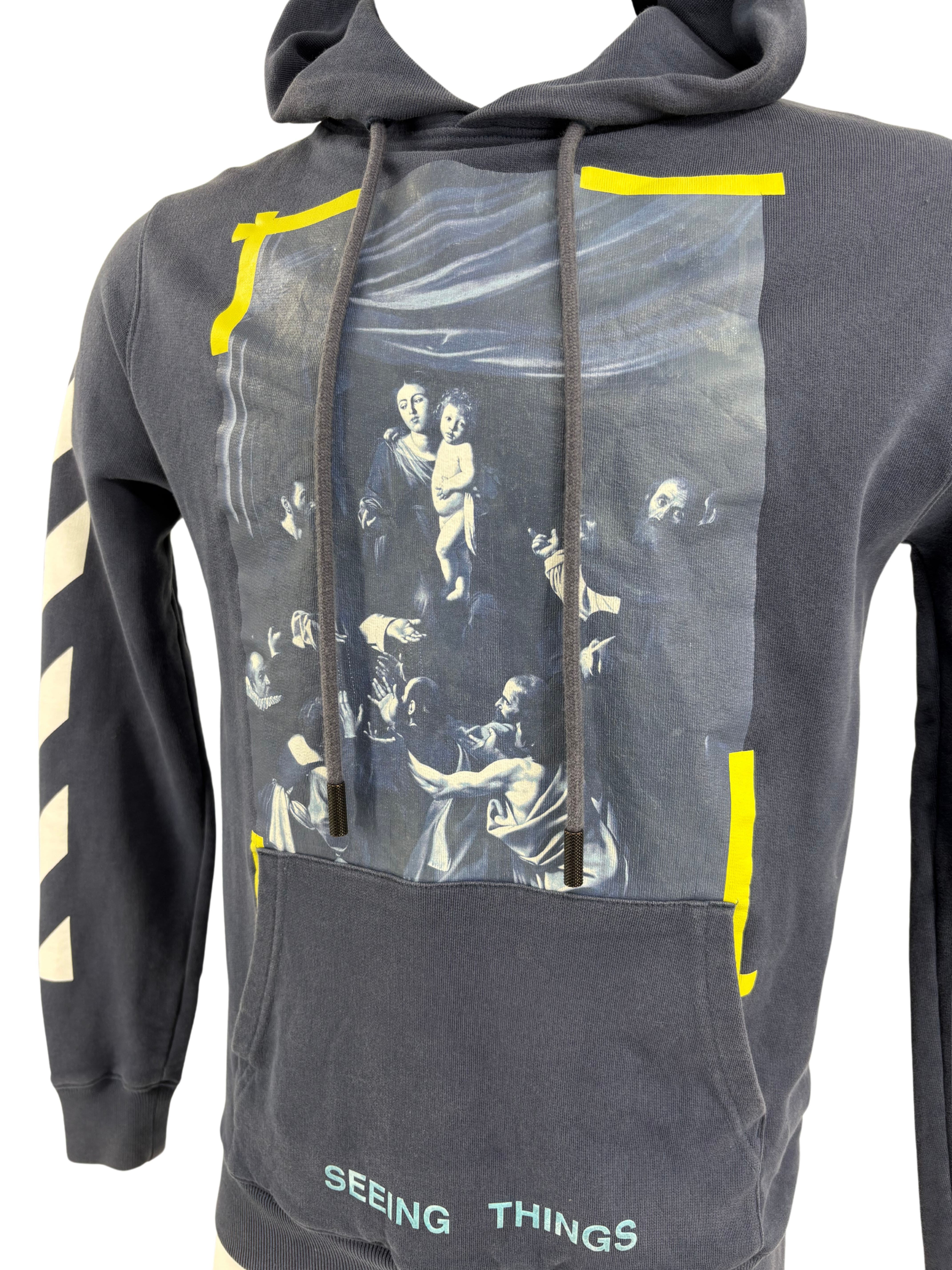 Off-White Caravaggio Hoodie - Blue Off-White