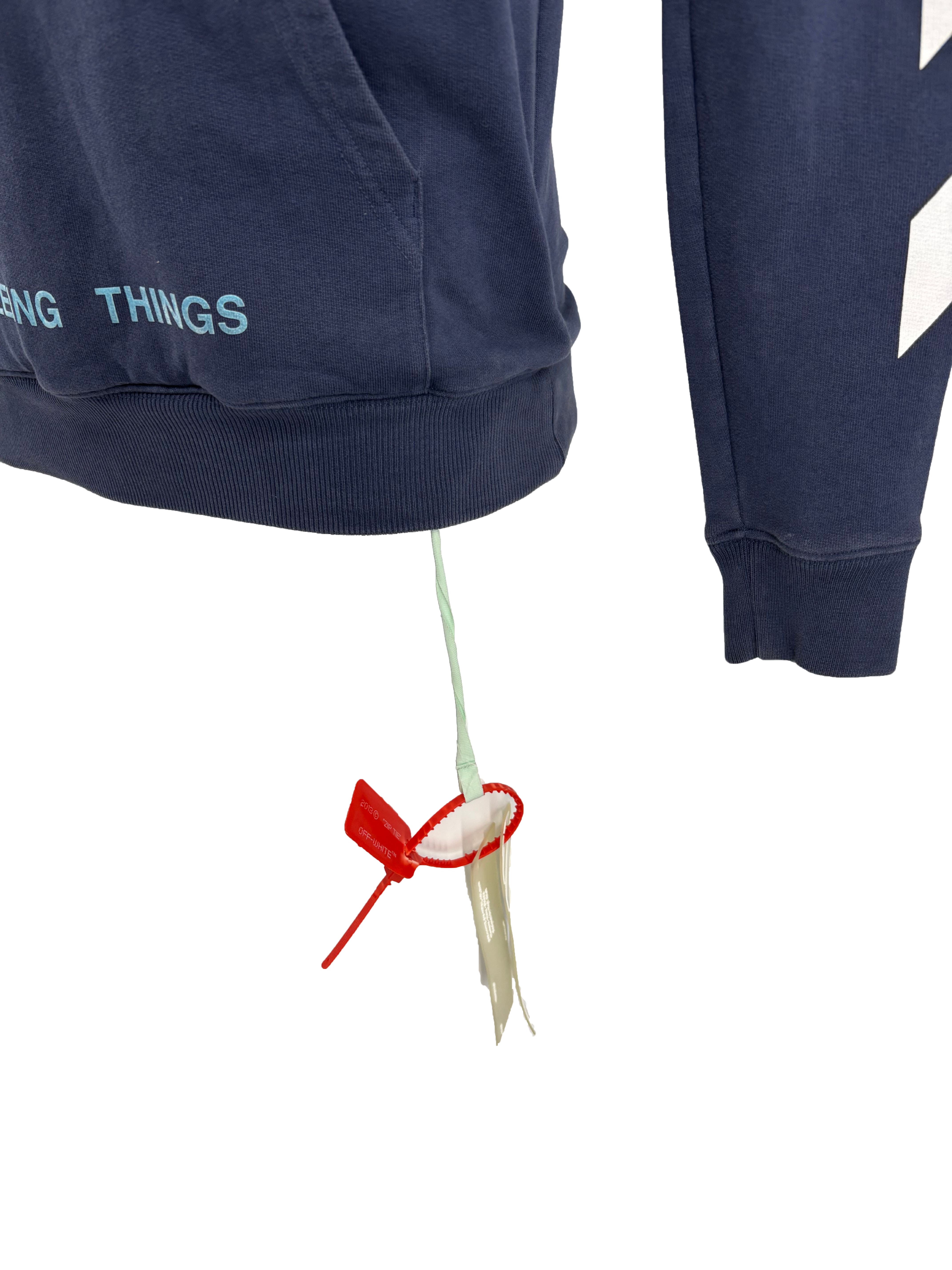 Off-White Caravaggio Hoodie - Blue Off-White