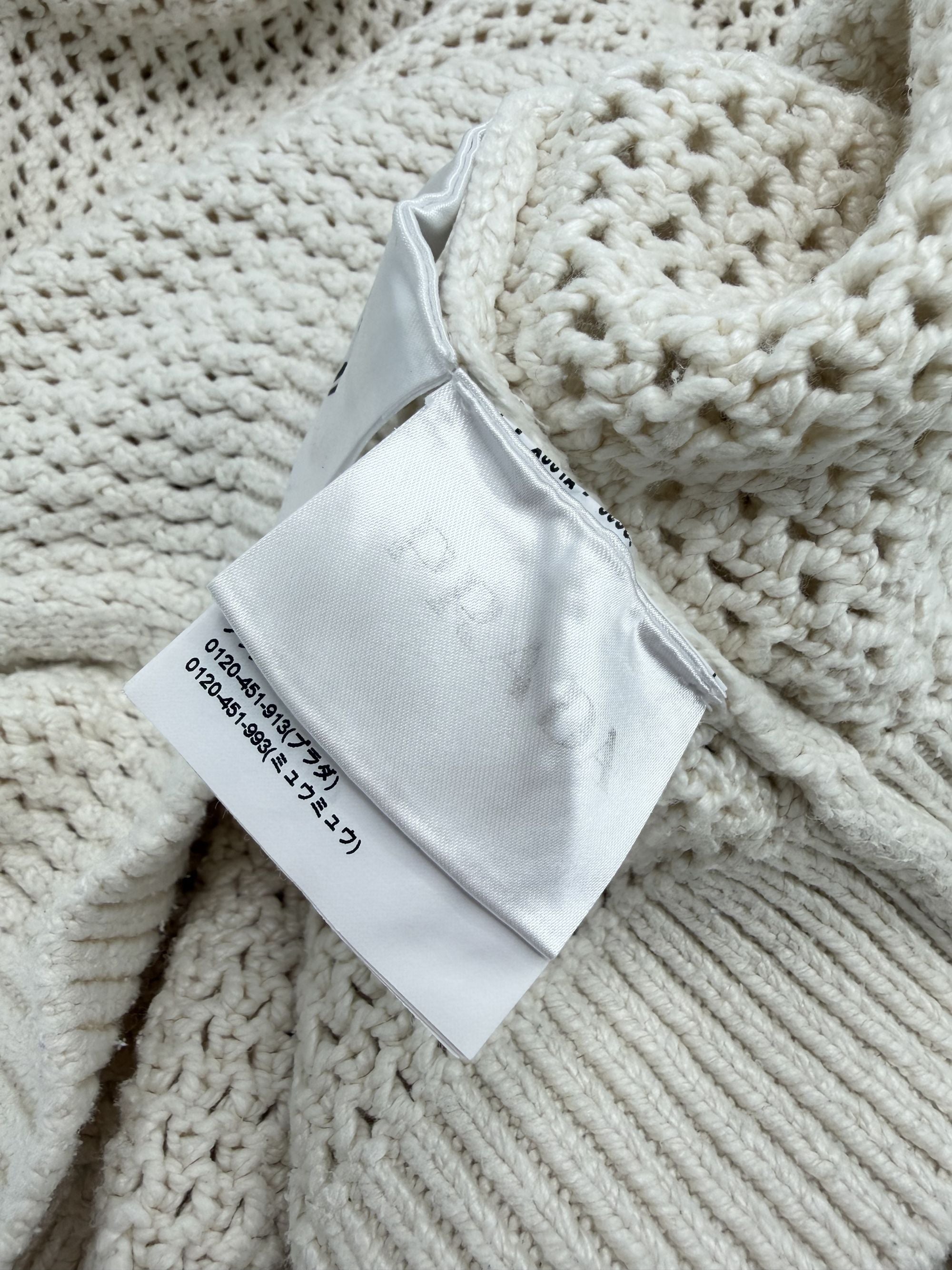 Prada Crochet Knit T-Shirt - Cream Prada