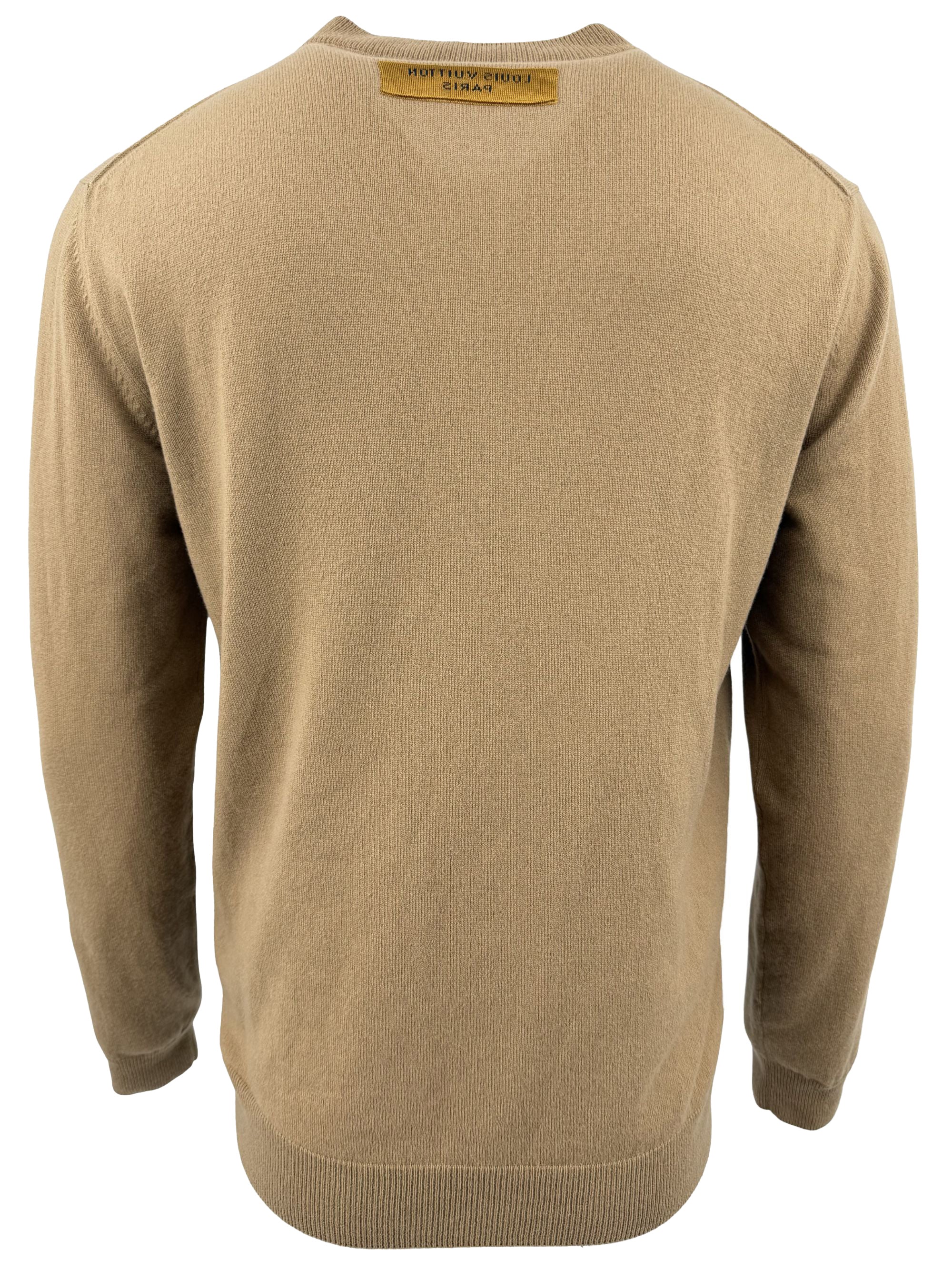 Louis Vuitton Embossed Cashmere Sweatshirt - Brown Louis Vuitton