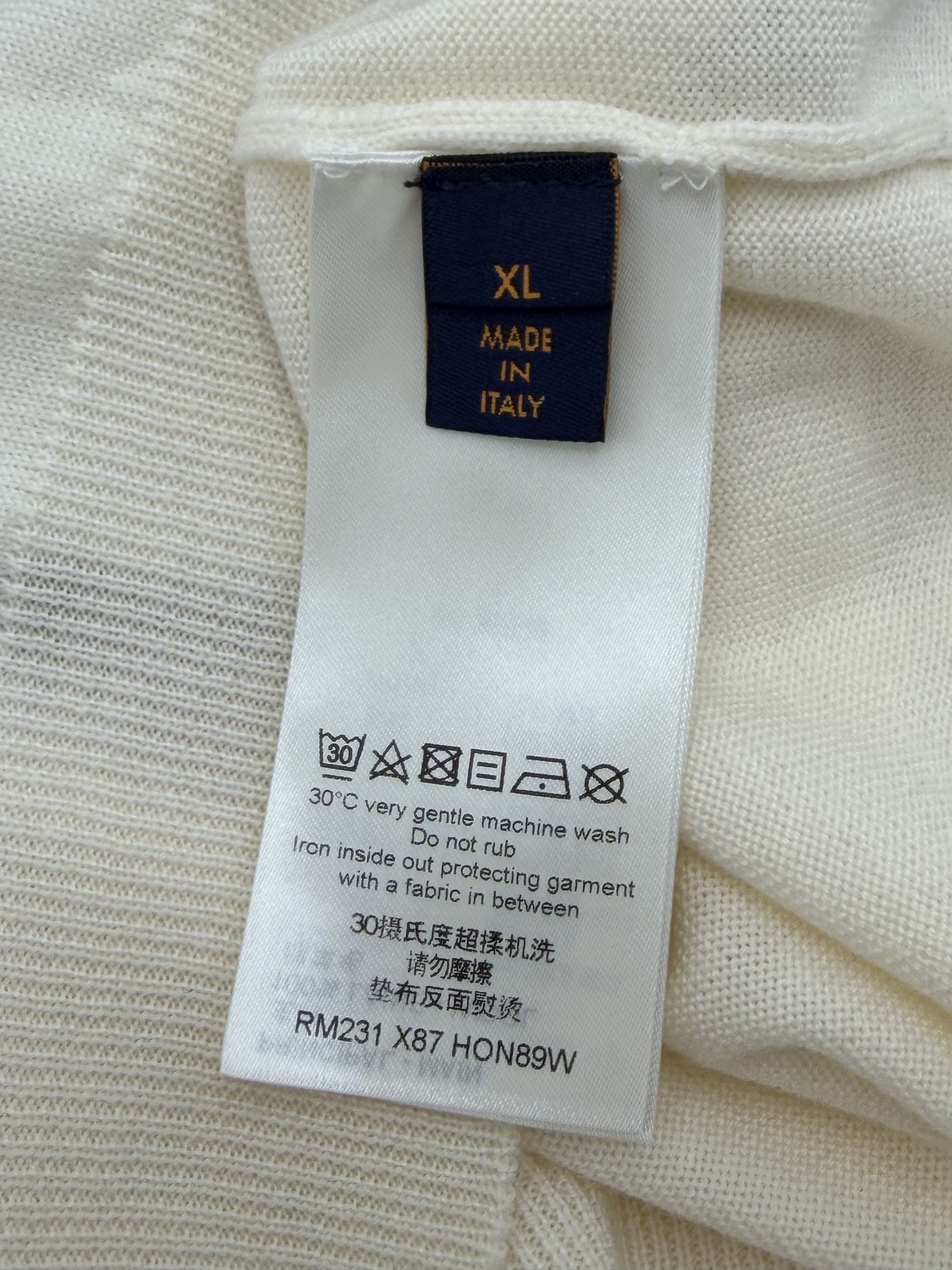 Louis Vuitton Thistle Intarsia Sweatshirt - Cream Louis Vuitton