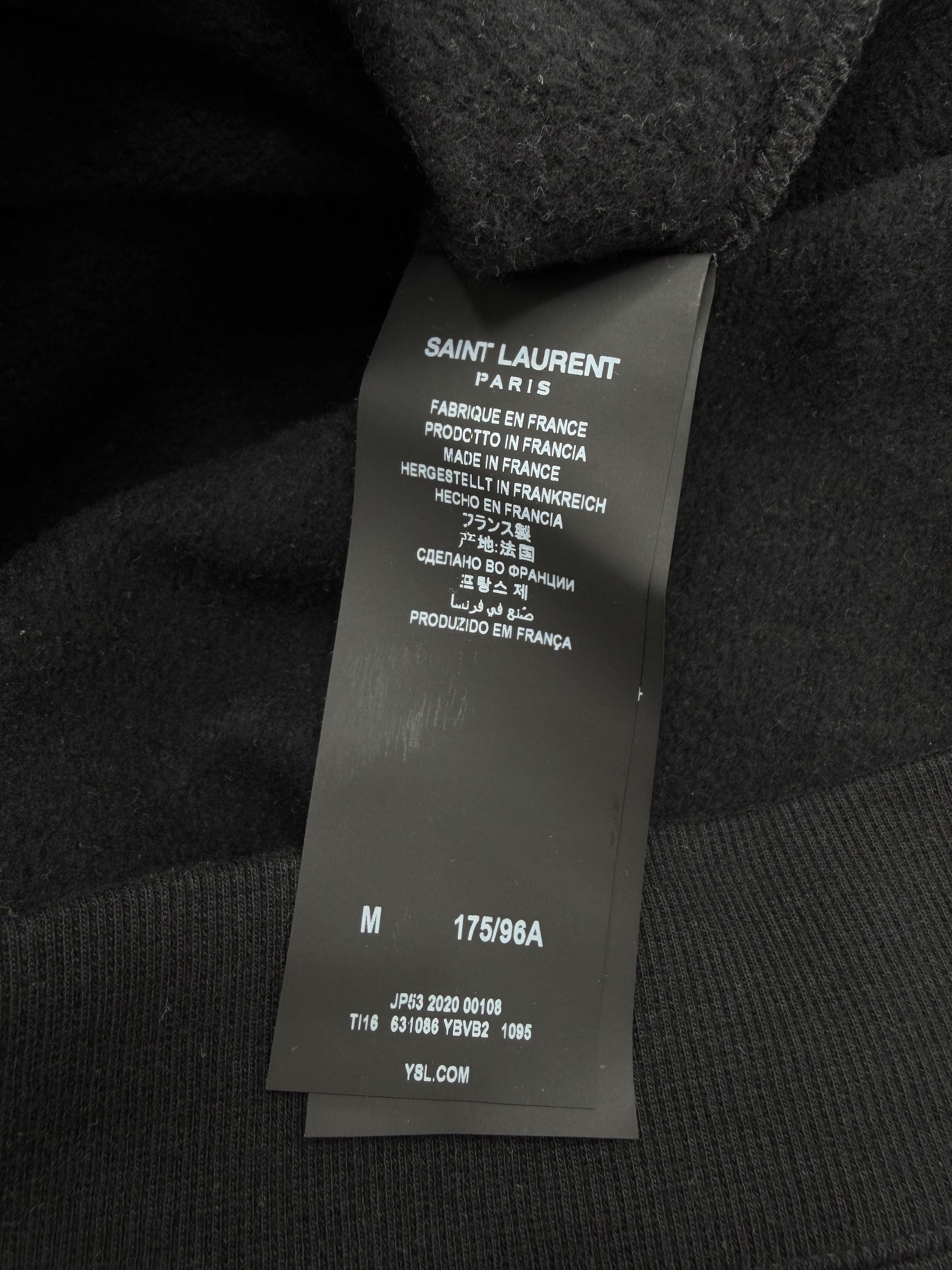Saint Laurent Paris Hoodie - Black Yves Saint Laurent