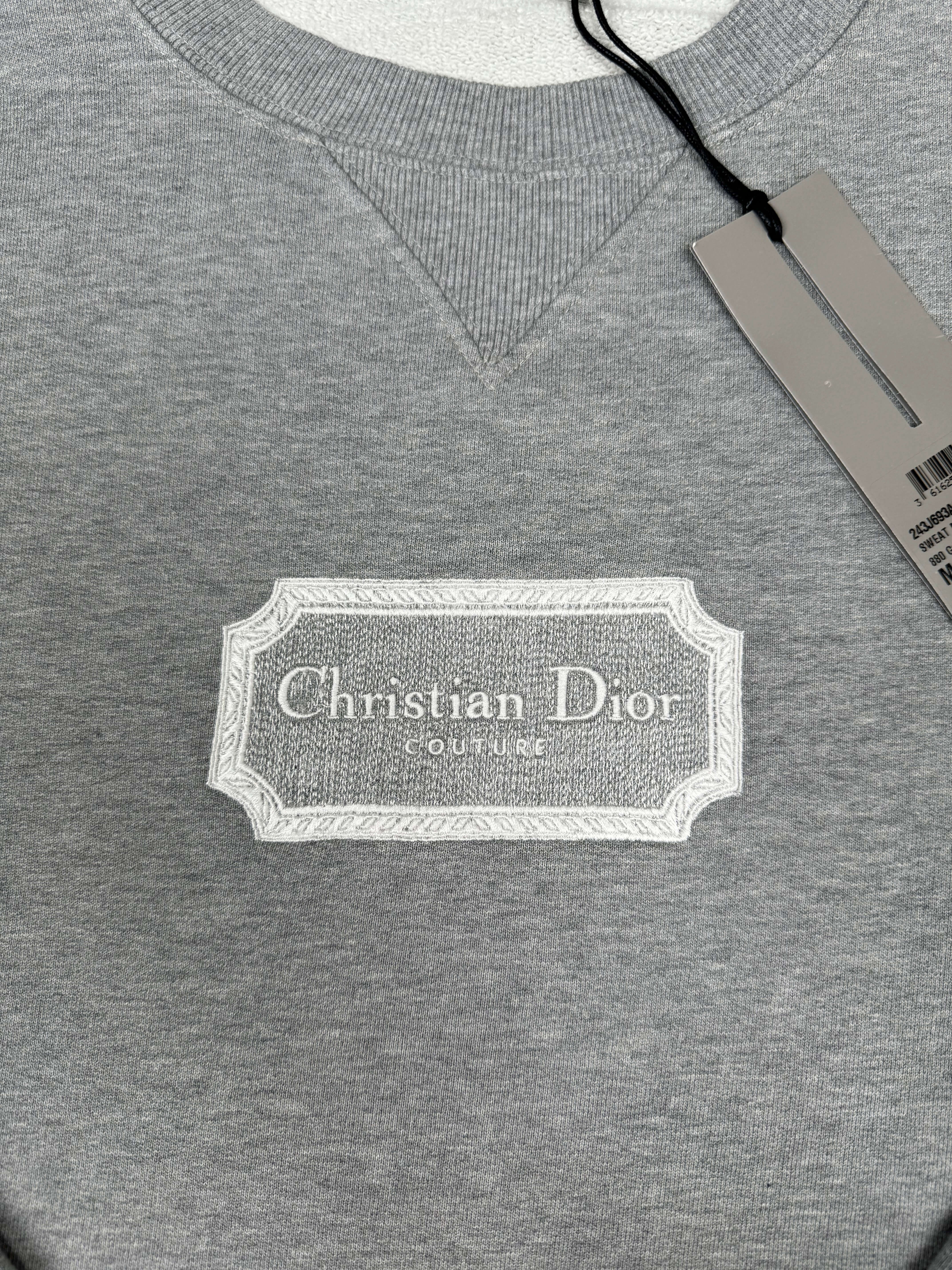 Dior Couture Cotton Sweatshirt - Grey (Unused)