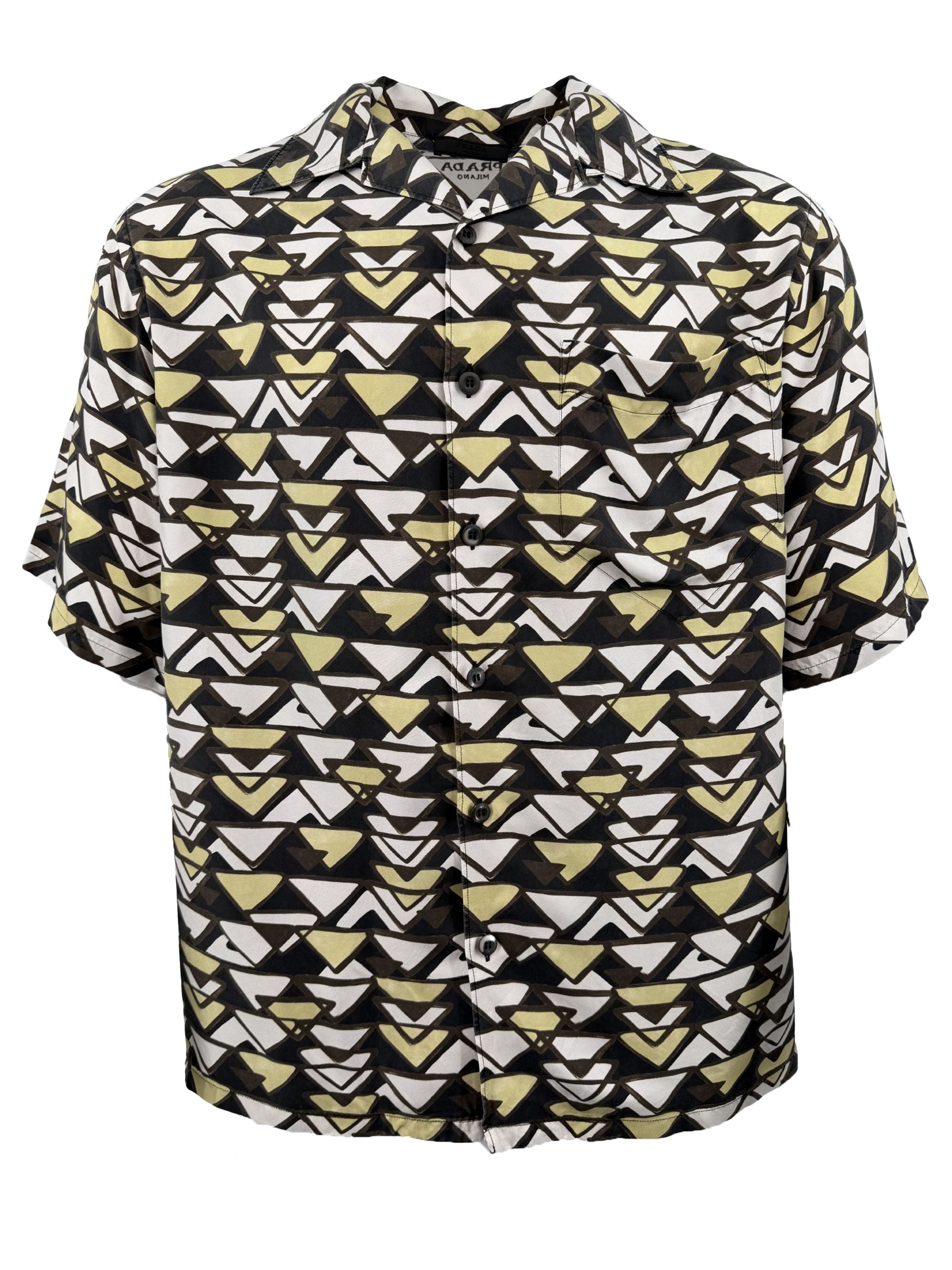 Prada Geo Print Silk Shirt Prada