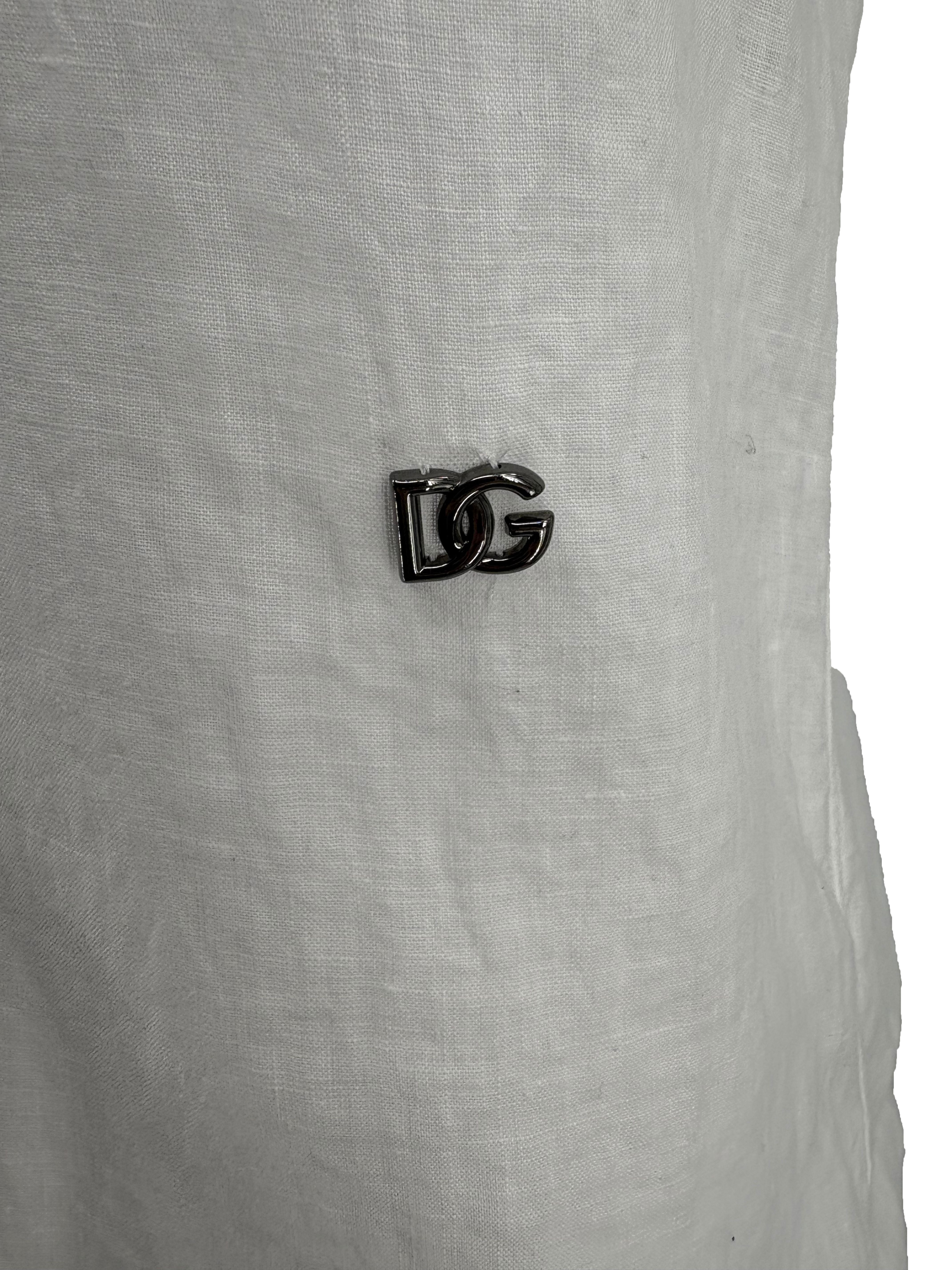 Dolce & Gabbana logo-detail long-sleeve shirt - White (Copy) Dolce & Gabbana