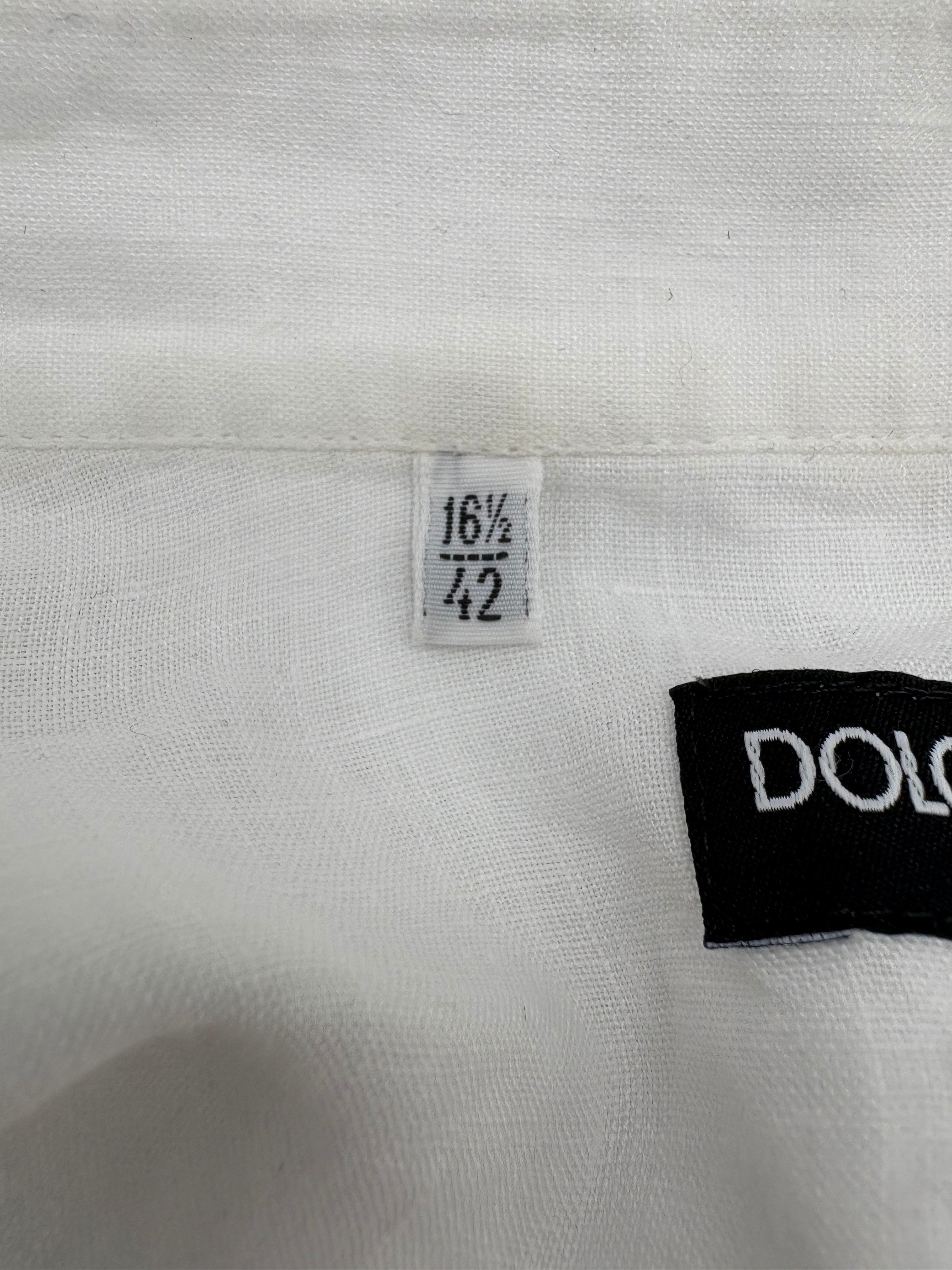 Dolce & Gabbana logo-detail long-sleeve shirt - White (Copy) Dolce & Gabbana