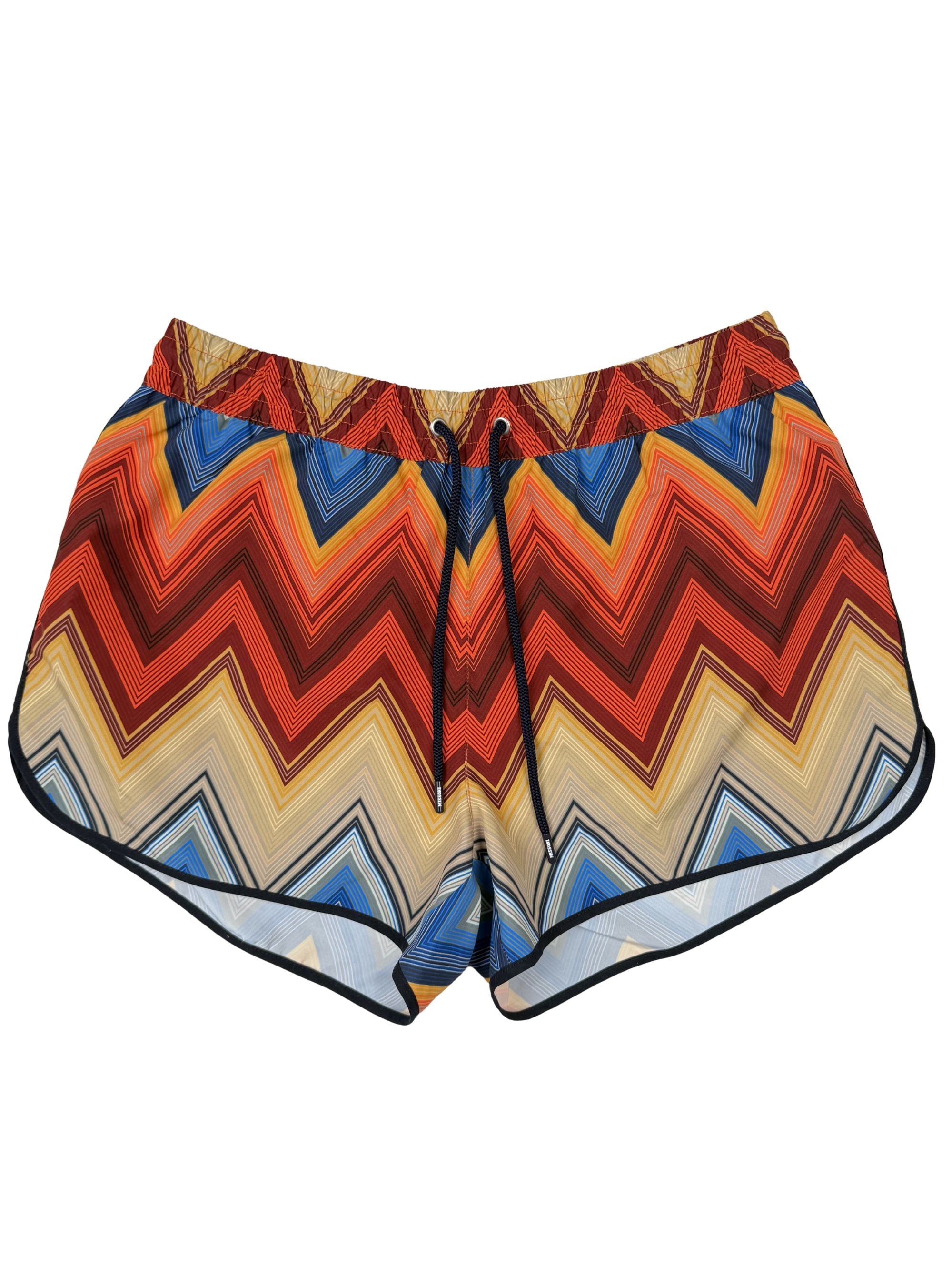 Missoni Zigzag Swim Shorts - Orange Missoni