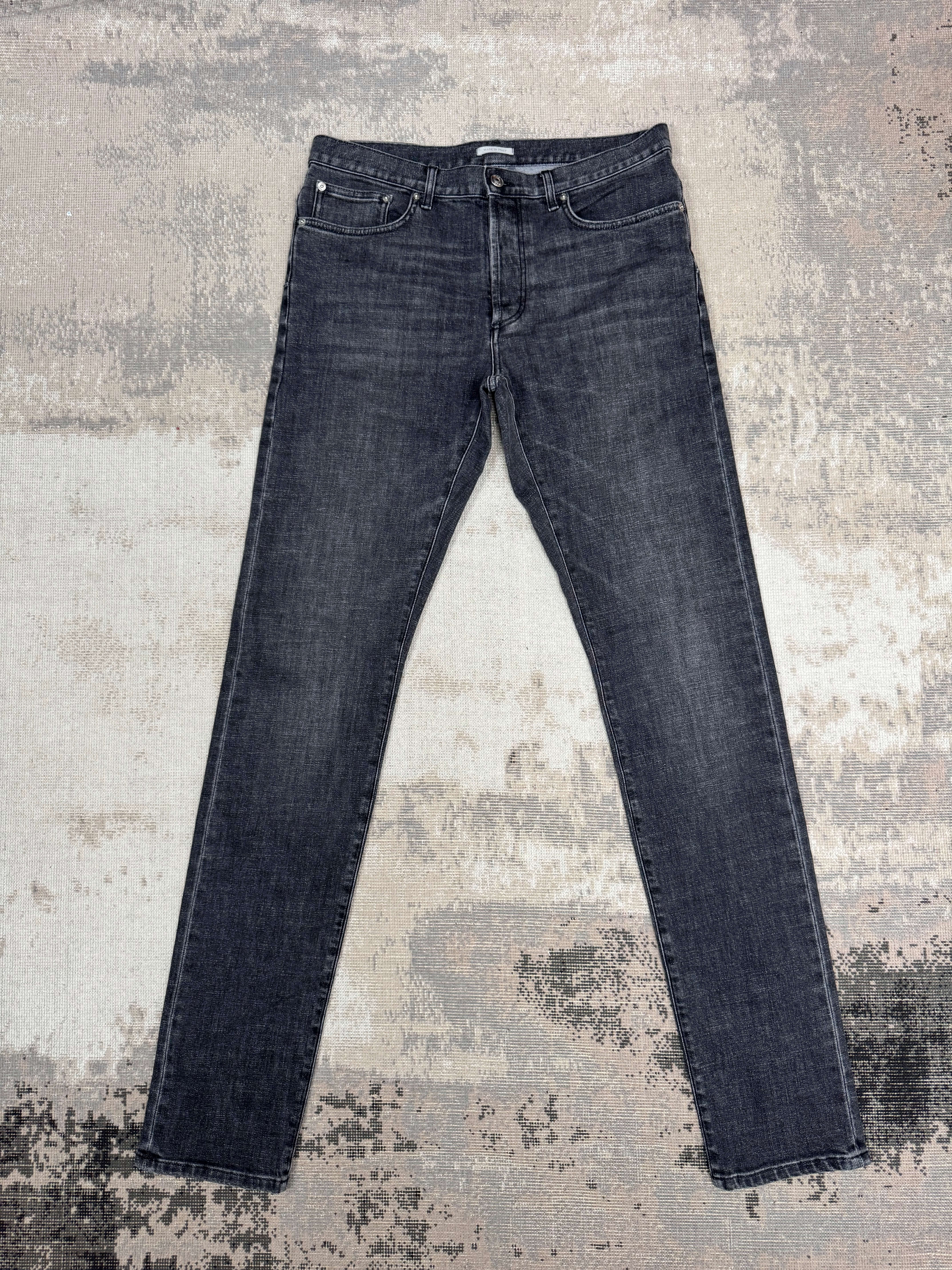Dior Long Slim Fit Jeans - Grey Denim Dior