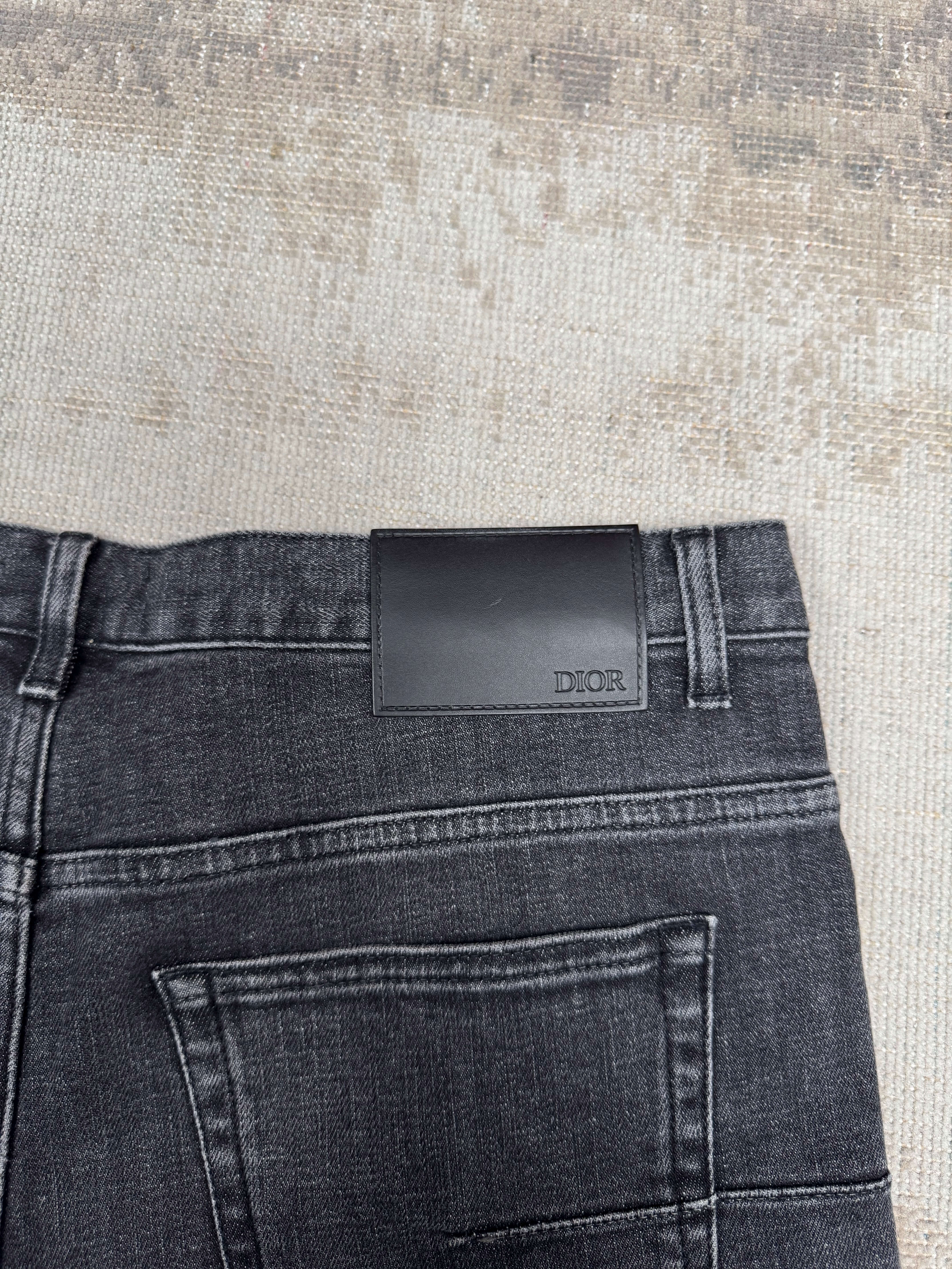 Dior Long Slim Fit Jeans - Grey Denim Dior